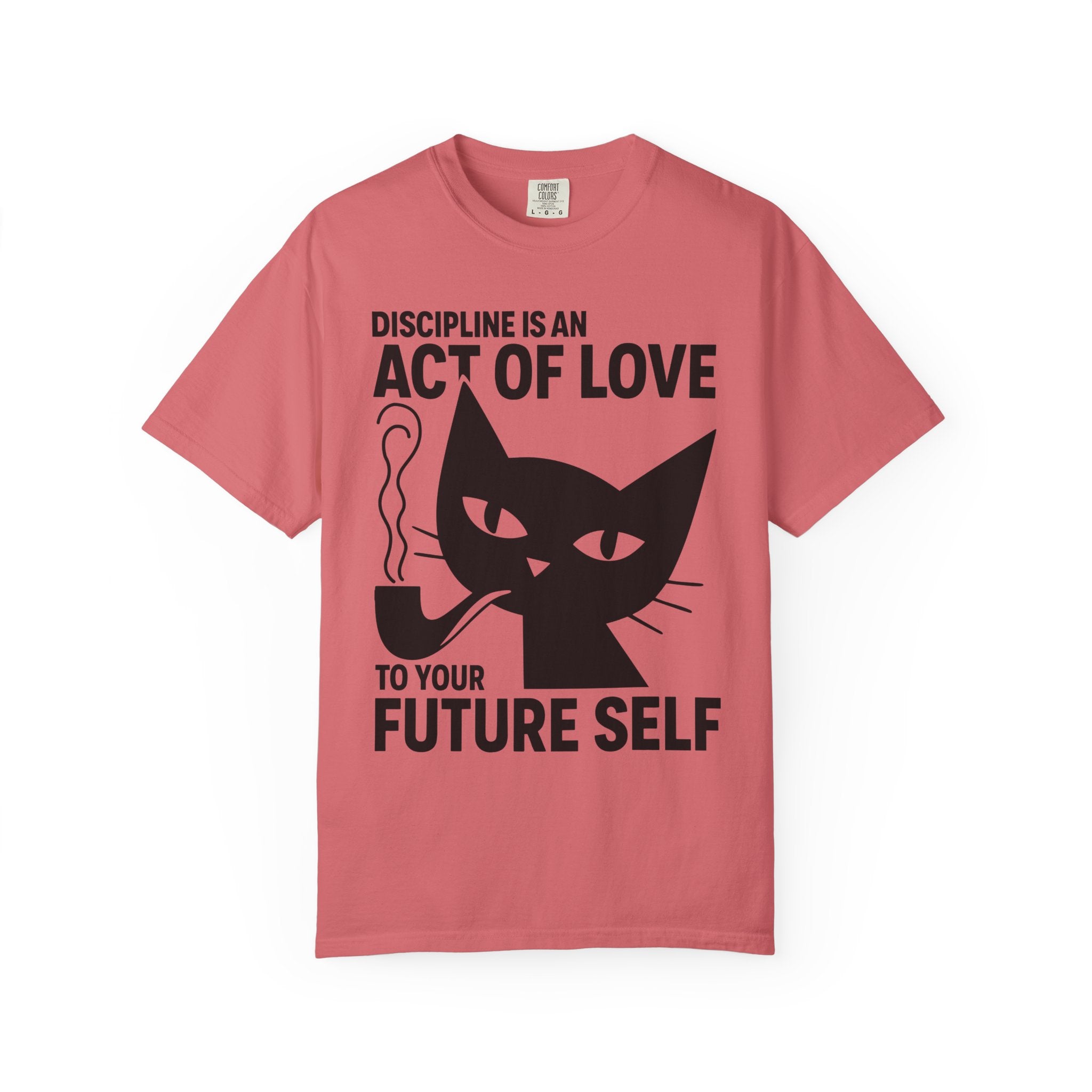 Philosopher Cat Shirt, Gym Life Discipline Quote-T-Shirt-Gym Classics