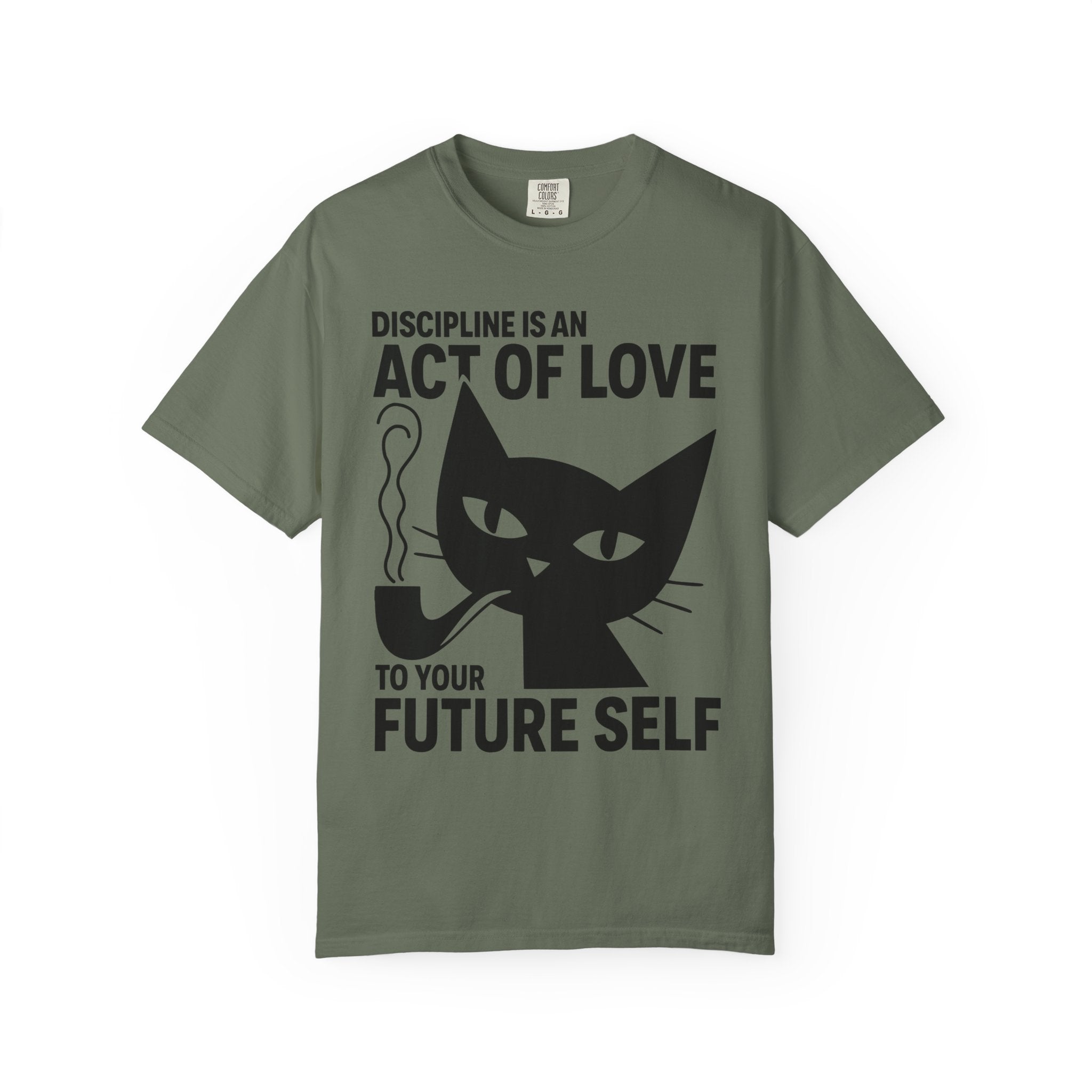 Philosopher Cat Shirt, Gym Life Discipline Quote-T-Shirt-Gym Classics