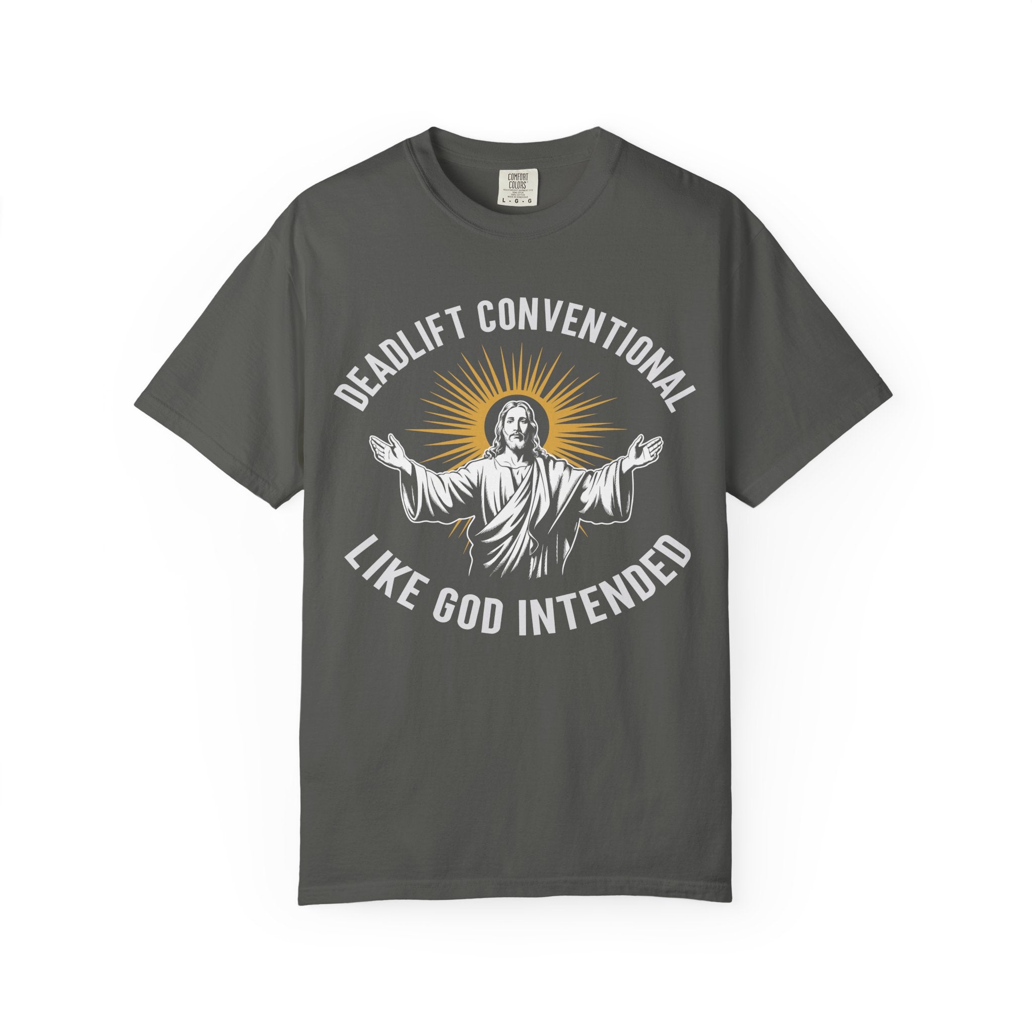 Jesus Funny Conventional Deadlift Gym Tee or Pump Cover-T-Shirt-Gym Classics