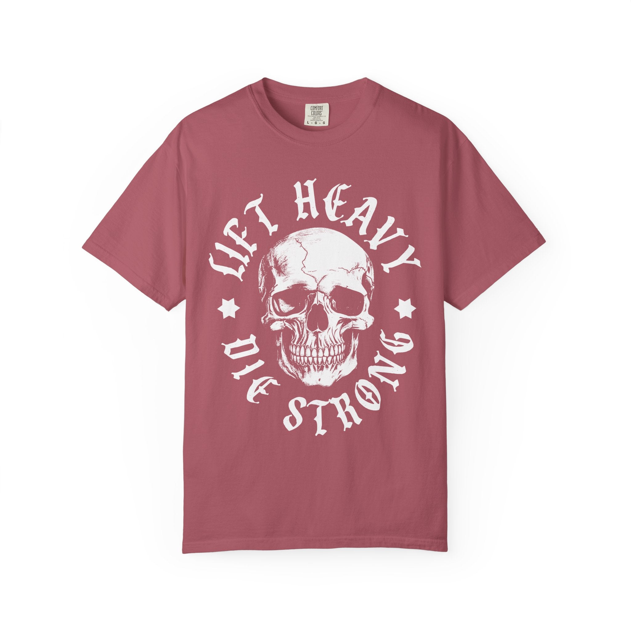 Skull Workout Shirt, Lift Heavy Die Strong Gym Tee