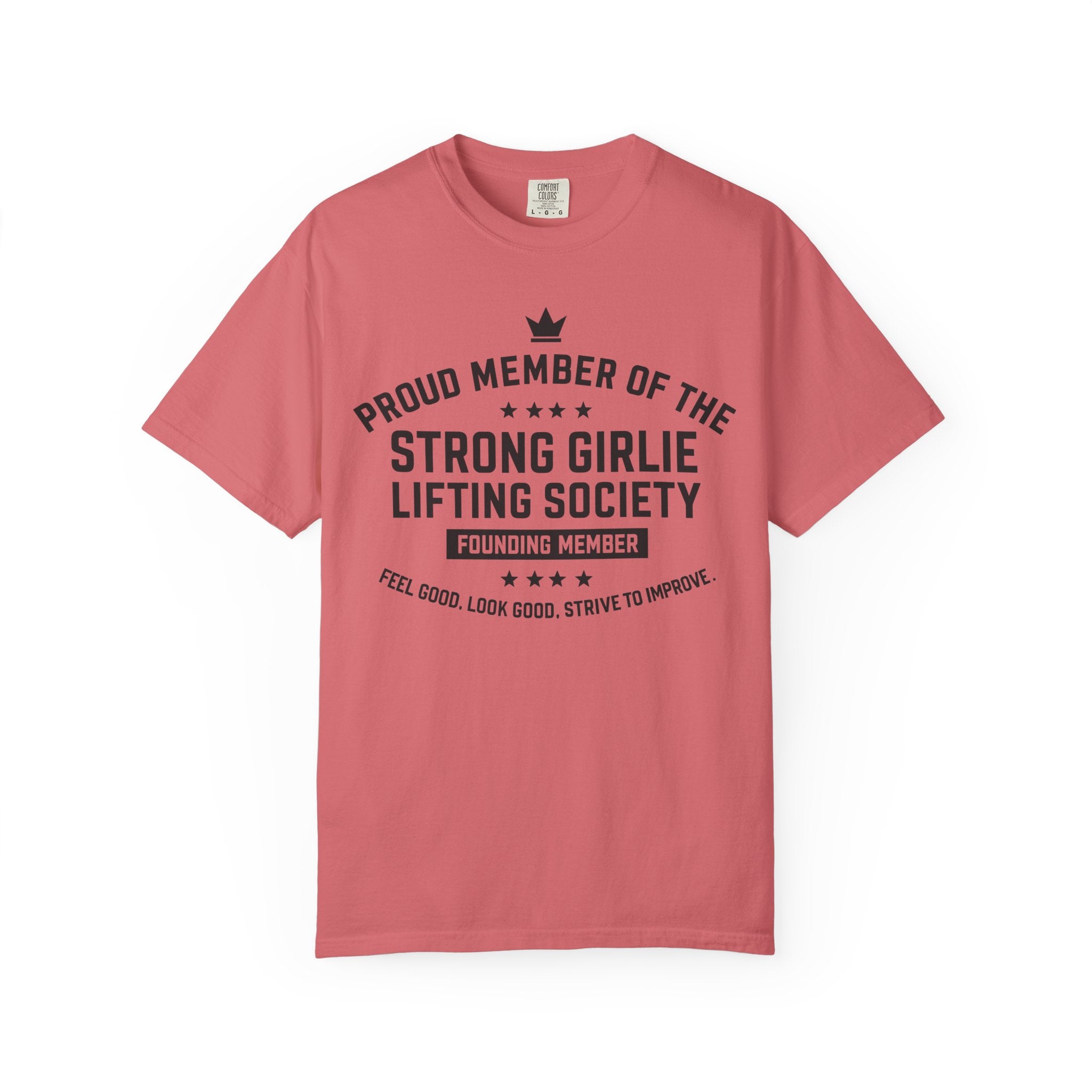 Strong Girlie Tee, Cute Powerful Women Gym Shirt-T-Shirt-Gym Classics