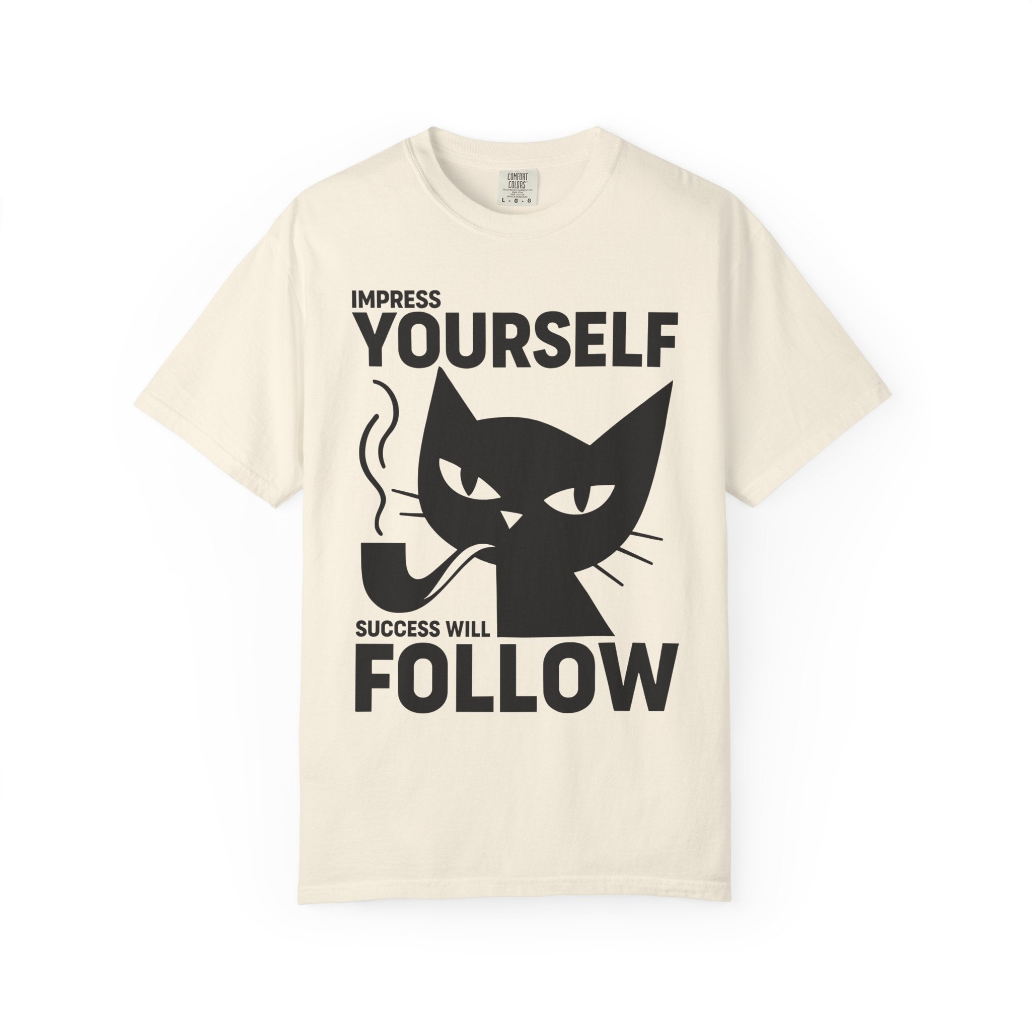 Impress Yourself Tee, Cat Wisdom for the Gym and Life-T-Shirt-Gym Classics