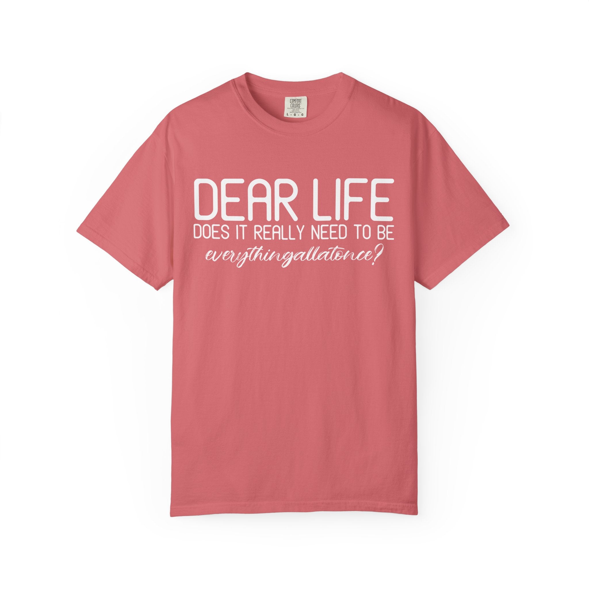 Dear Life Why All At Once, Comfy Gym Shirt or Pump Cover-T-Shirt-Gym Classics