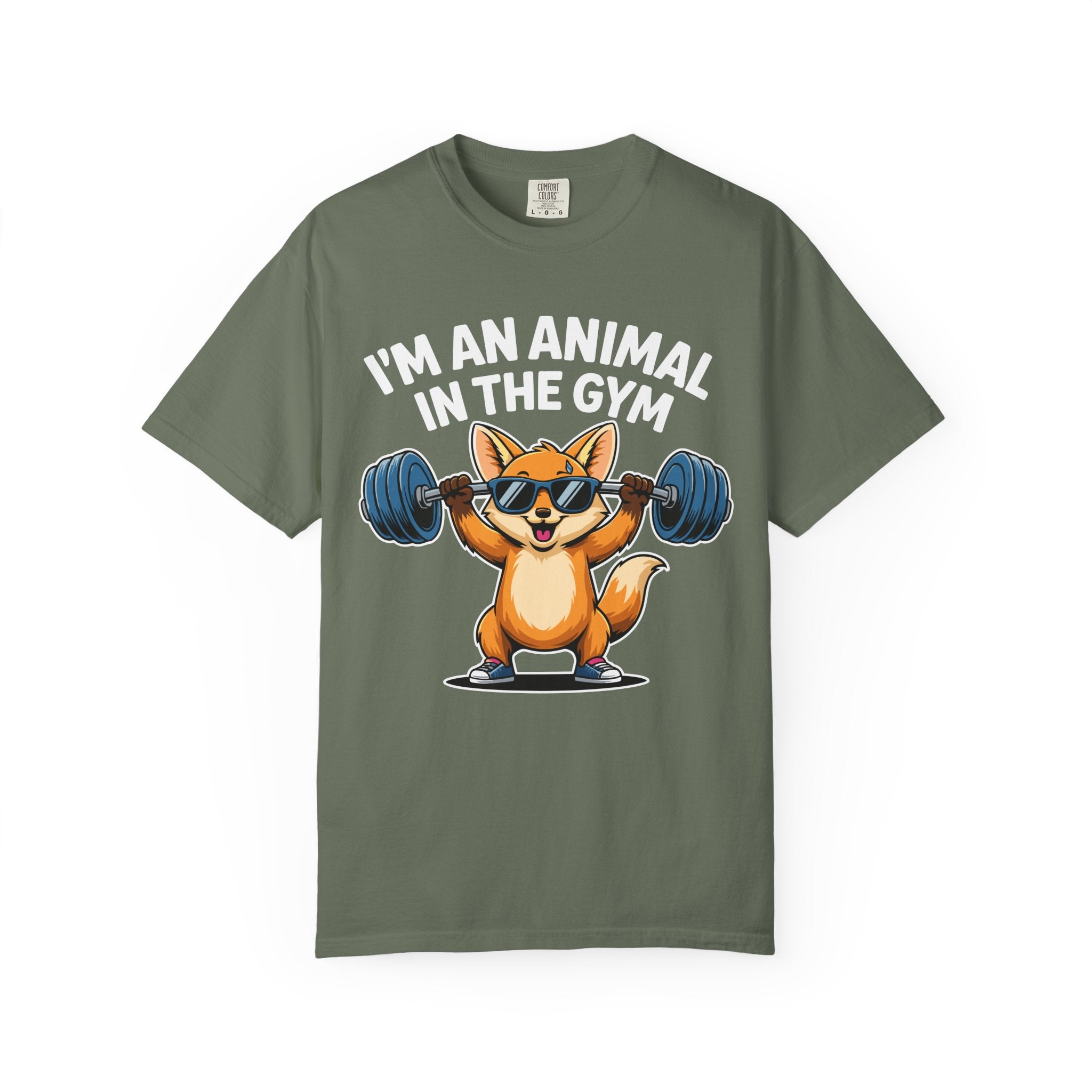 Cute Fox Gym Shirt, Funny Animal Workout Tee or Pump Cover-T-Shirt-Gym Classics