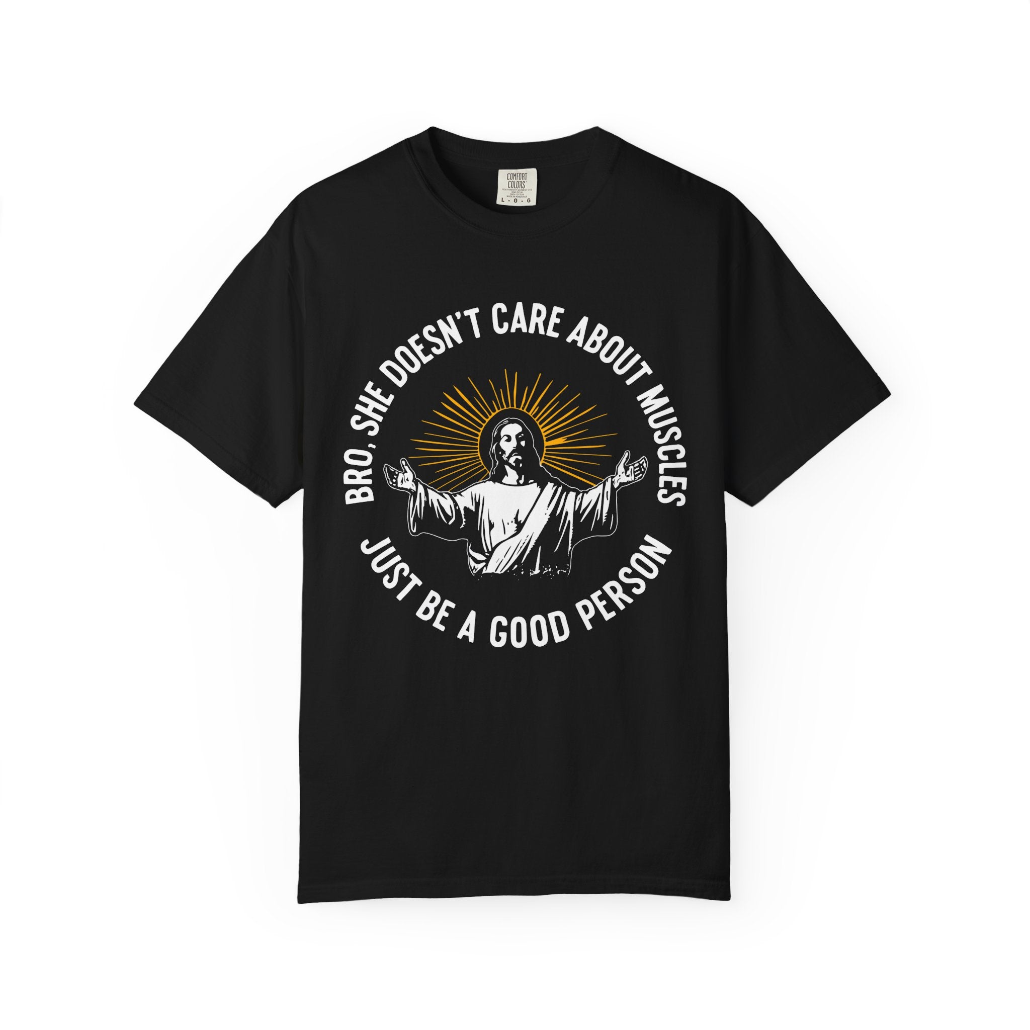 Jesus Funny But True Message Gym Tee or Pump Cover-T-Shirt-Gym Classics