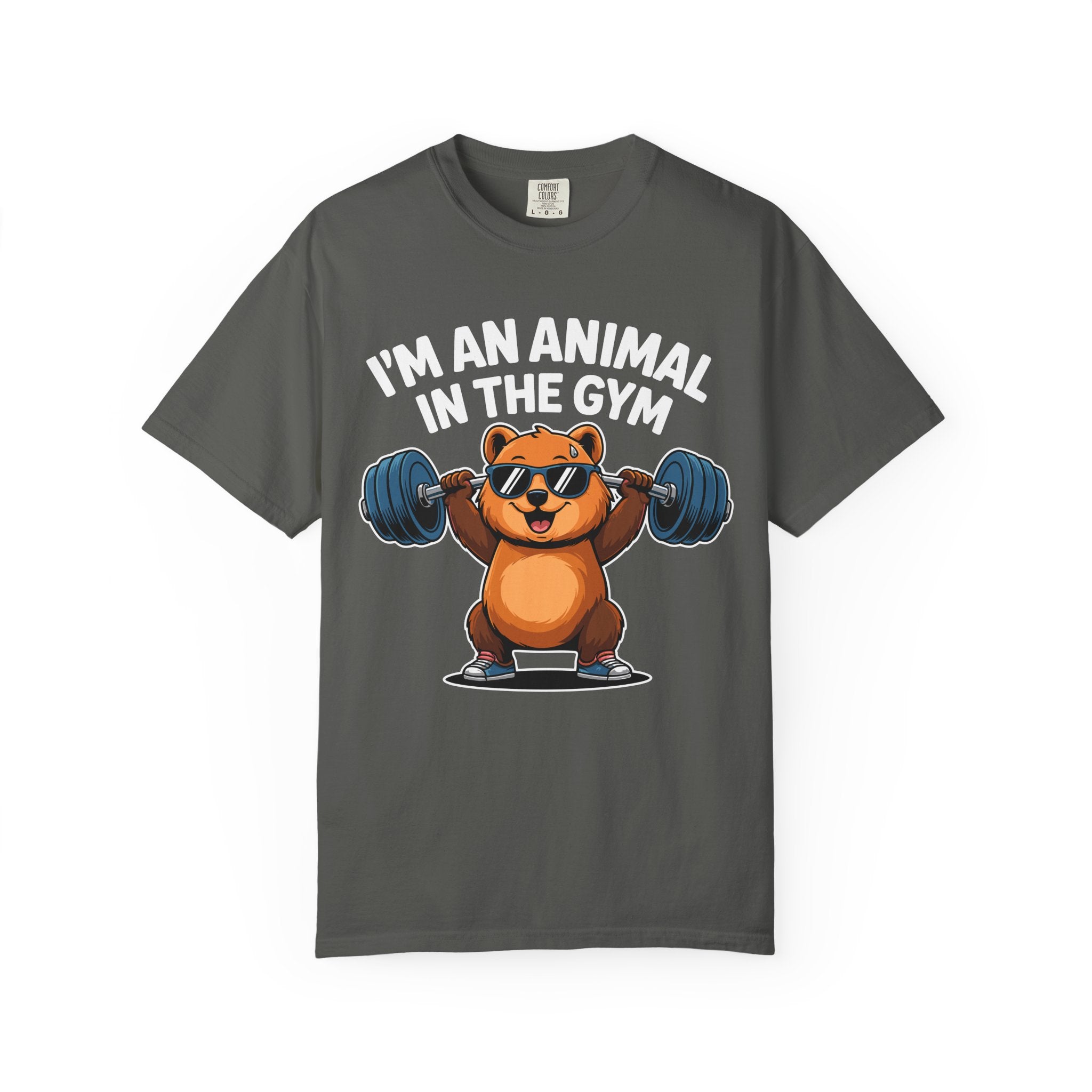 Cute Bear Gym Shirt, Funny Animal Workout Tee or Pump Cover-T-Shirt-Gym Classics