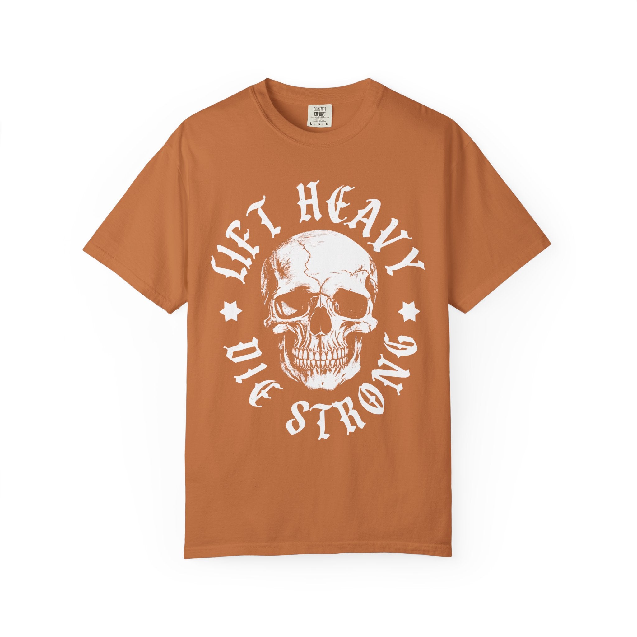 Skull Workout Shirt, Lift Heavy Die Strong Gym Tee