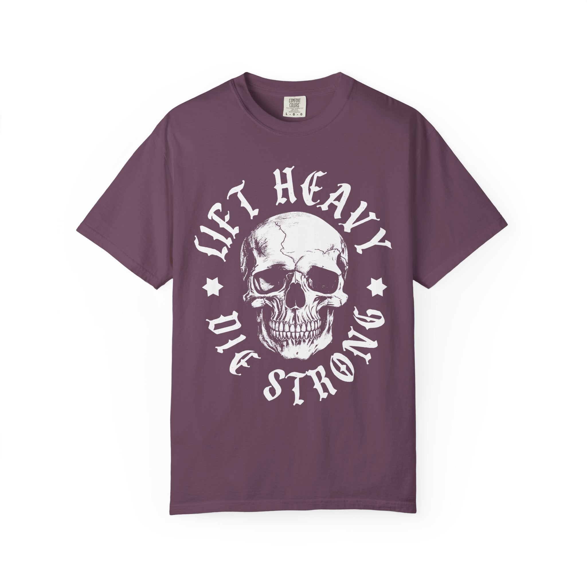 Skull Workout Shirt, Lift Heavy Die Strong Gym Tee