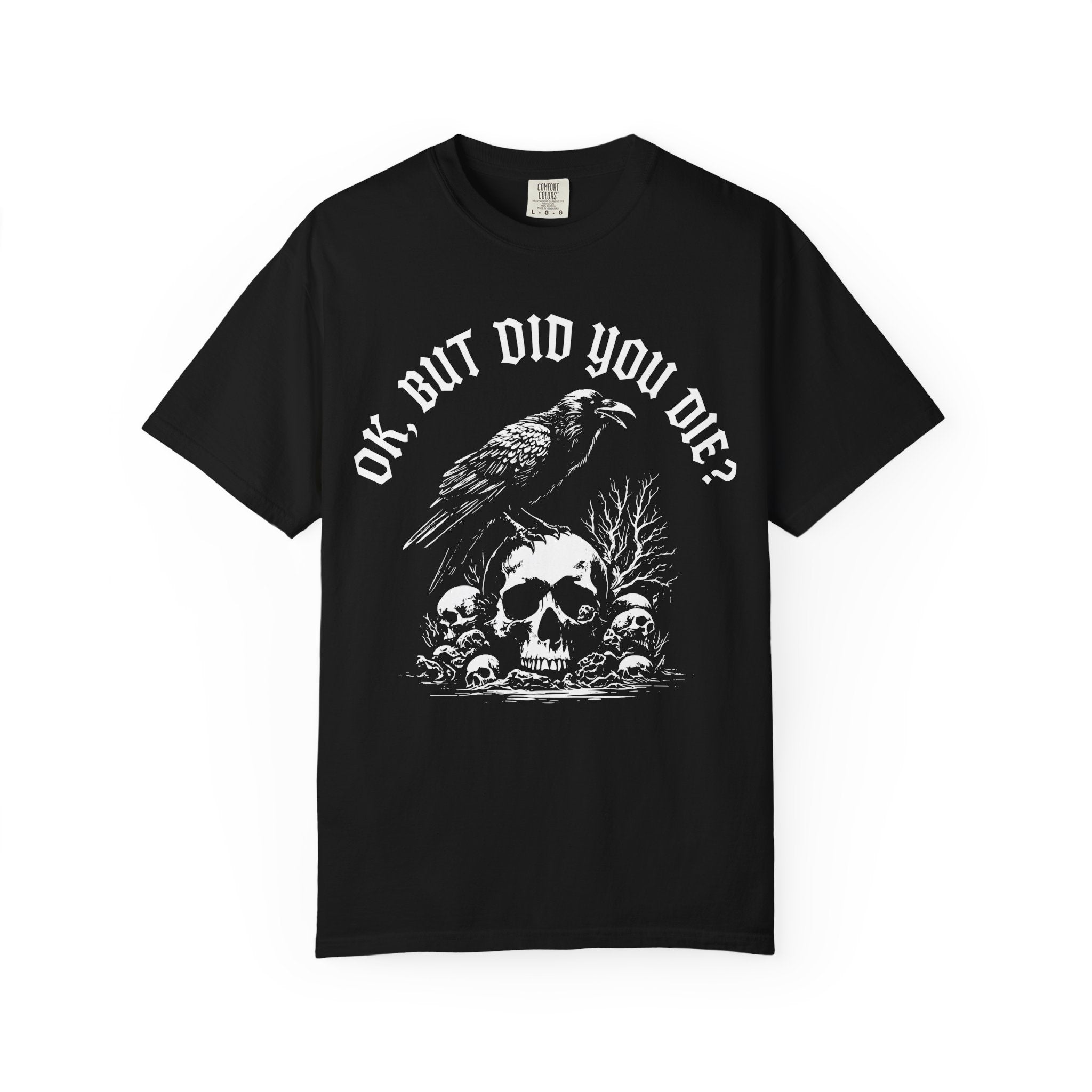 Skull & Crow Gothic-Style Gym Tee And Pump Cover-T-Shirt-Gym Classics