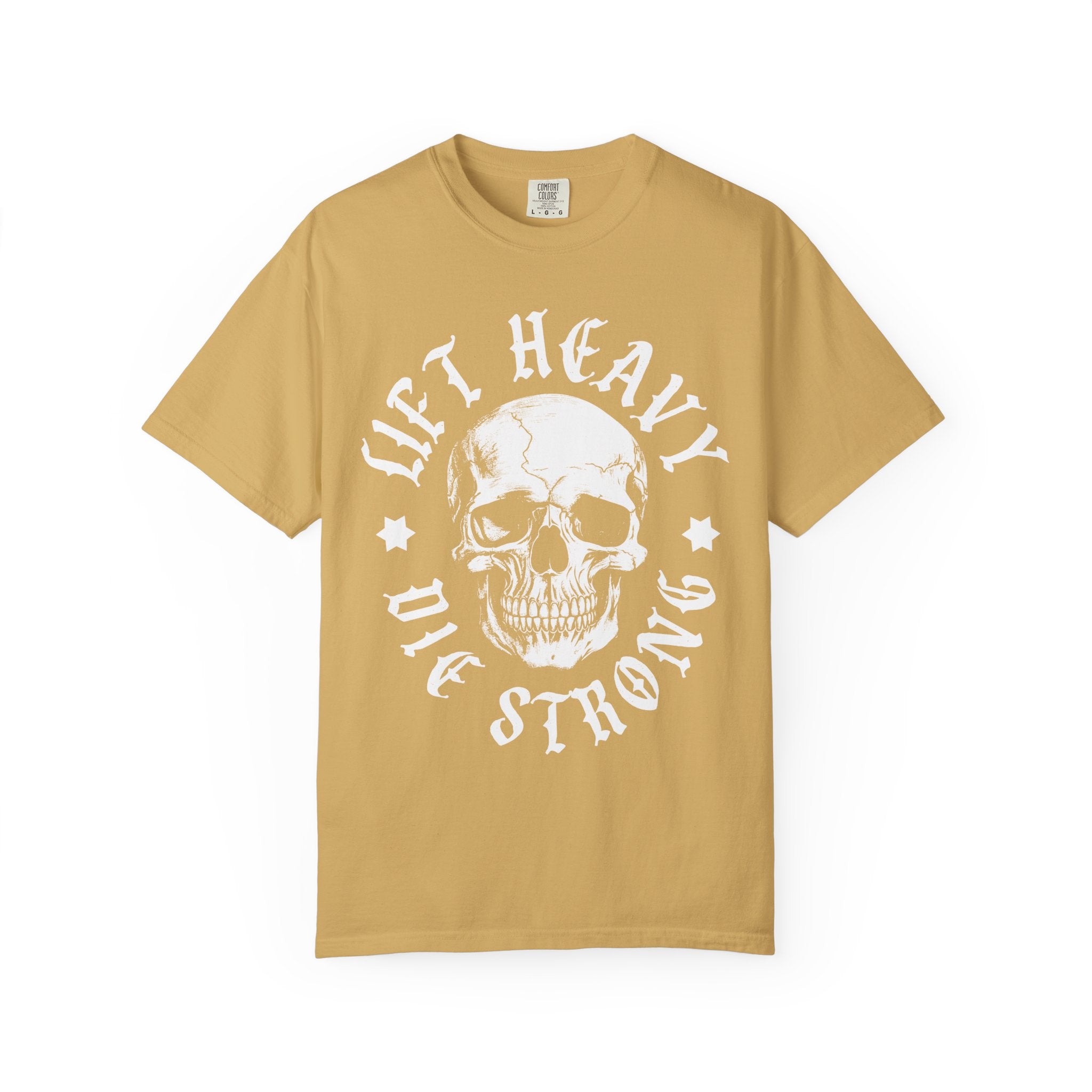 Skull Workout Shirt, Lift Heavy Die Strong Gym Tee