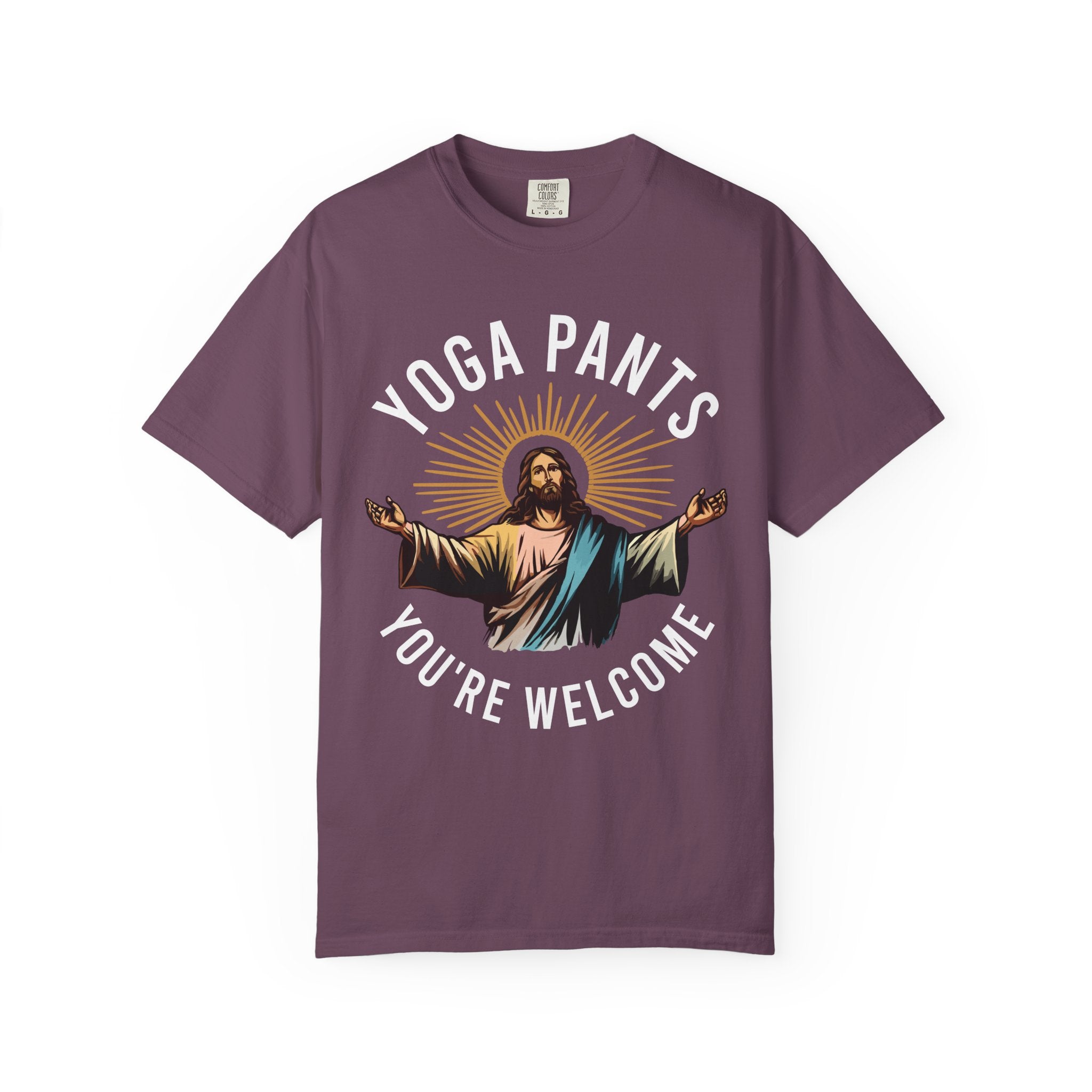 Jesus Funny Yoga Pants Gym Shirt or Pump Cover-T-Shirt-Gym Classics