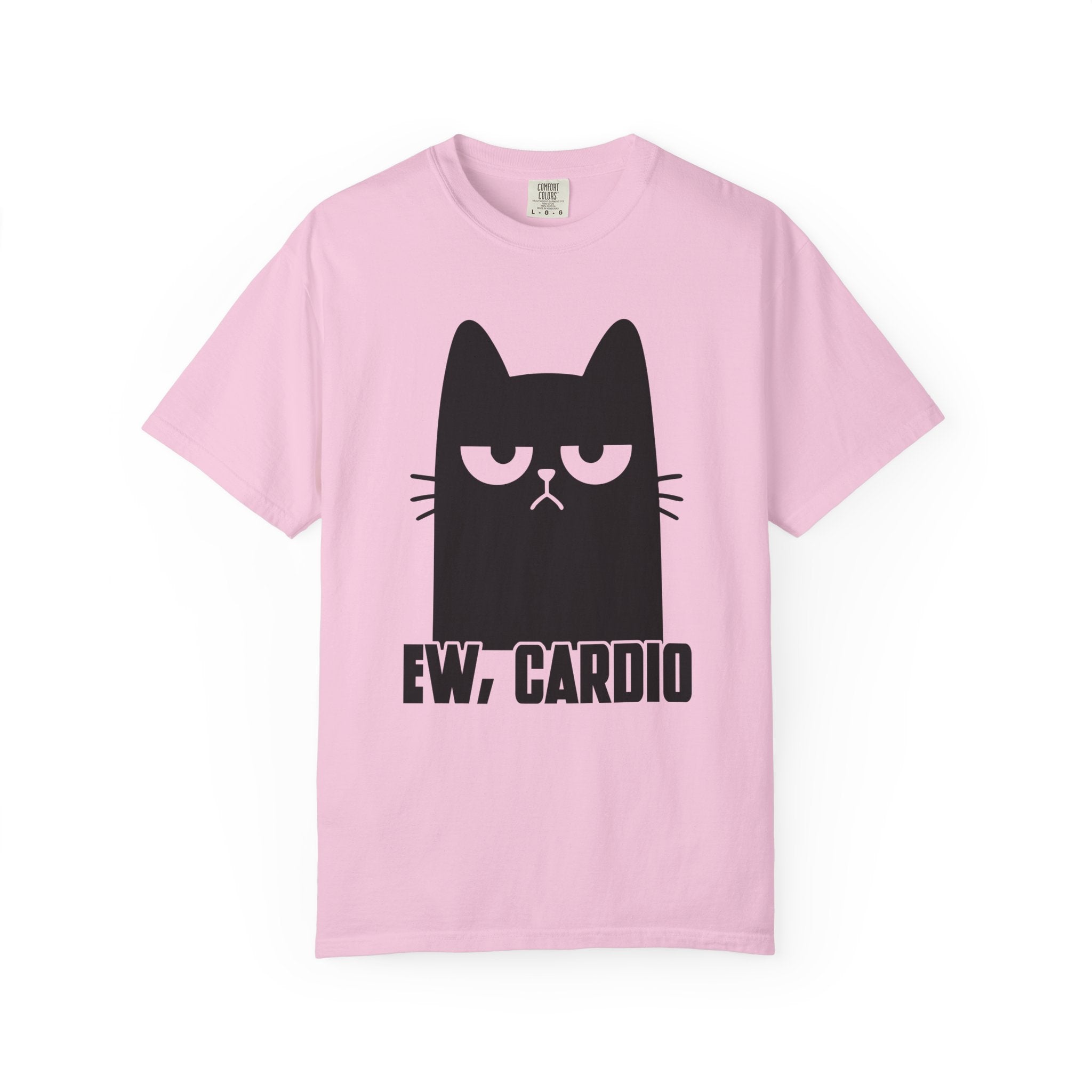 Cardio-Hating Cat Gym Garment-Dyed Shirt And Pump Cover-T-Shirt-Gym Classics