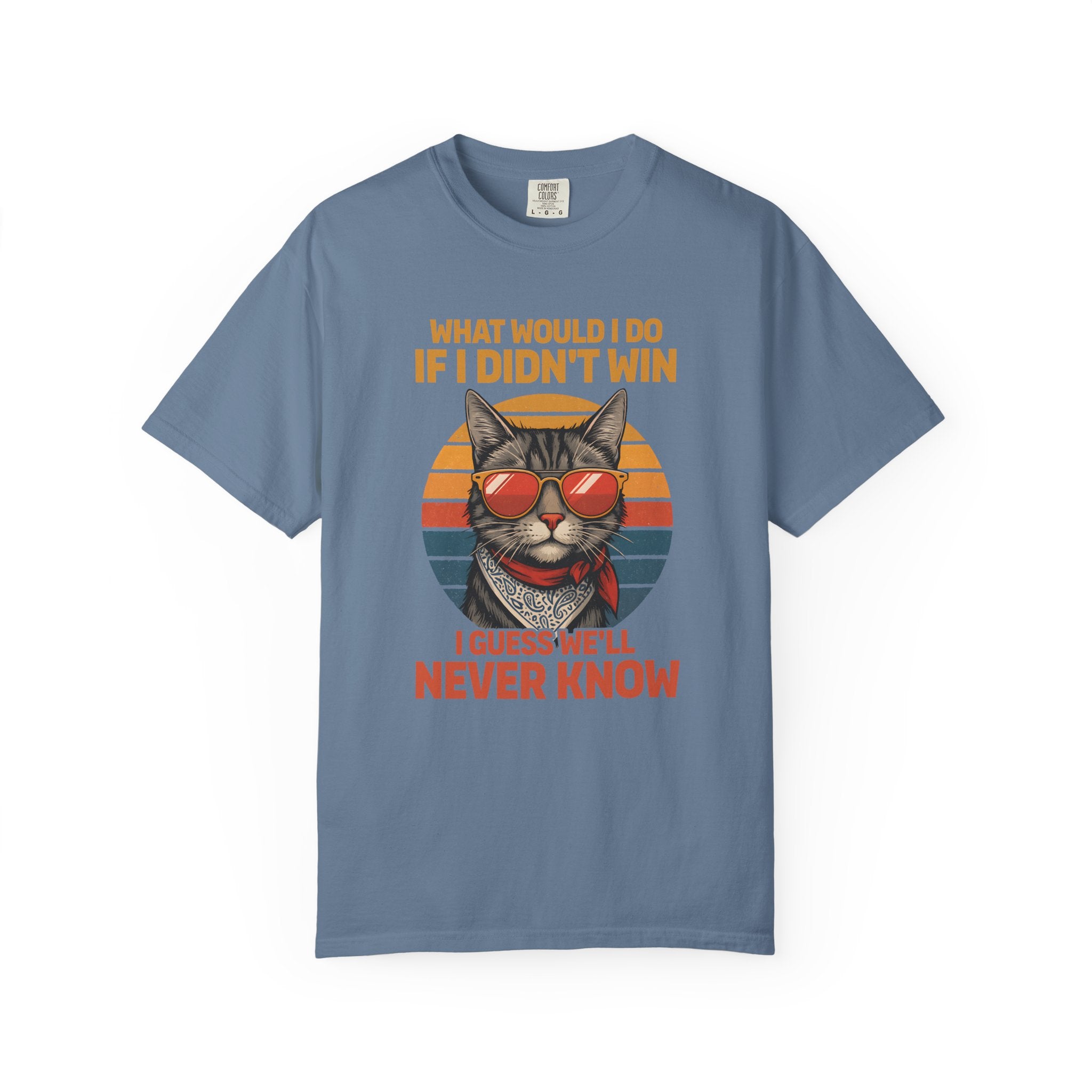 Confident Cat Tee Retro Style Gym Shirt-T-Shirt-Gym Classics