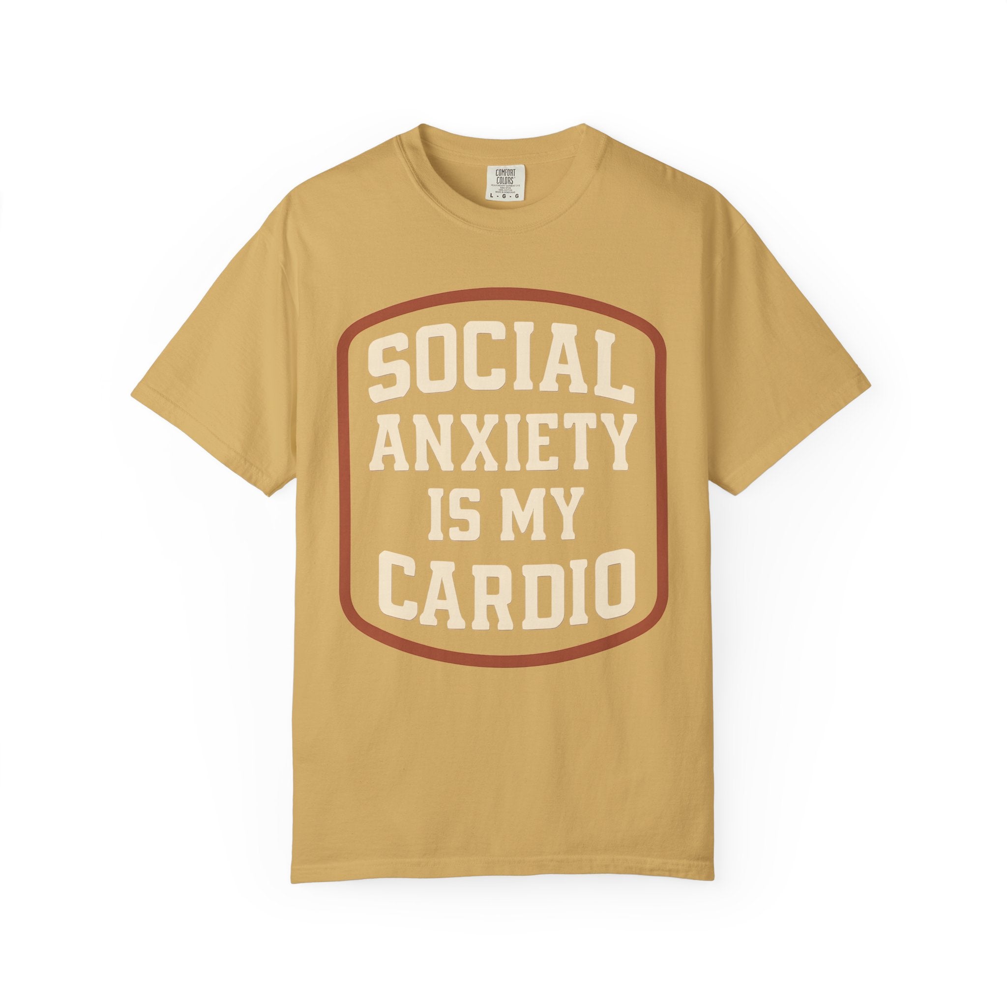 Social Anxiety Is My Cardio Shirt, Funny Mental Health Gym Tee-T-Shirt-Gym Classics