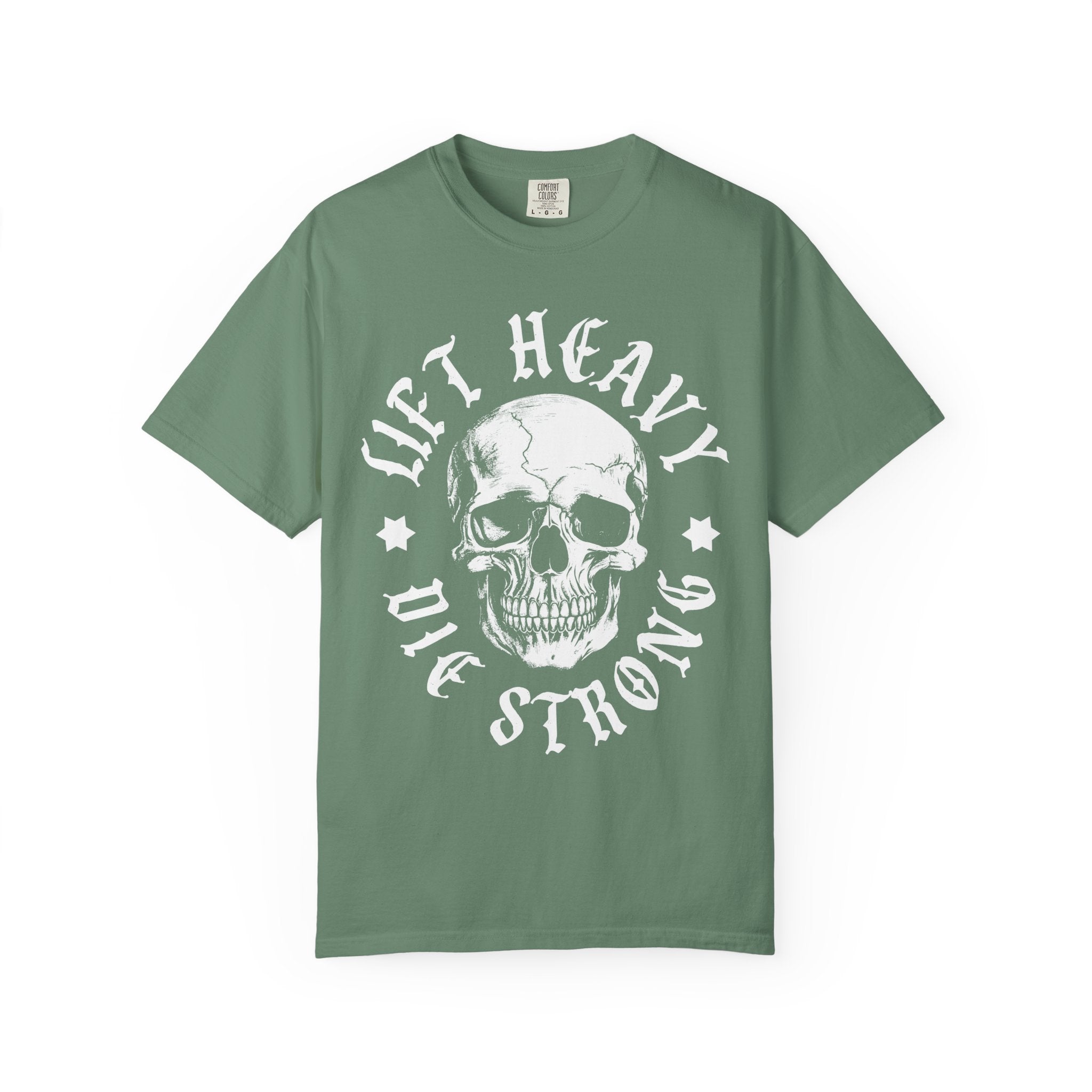 Skull Workout Shirt, Lift Heavy Die Strong Gym Tee