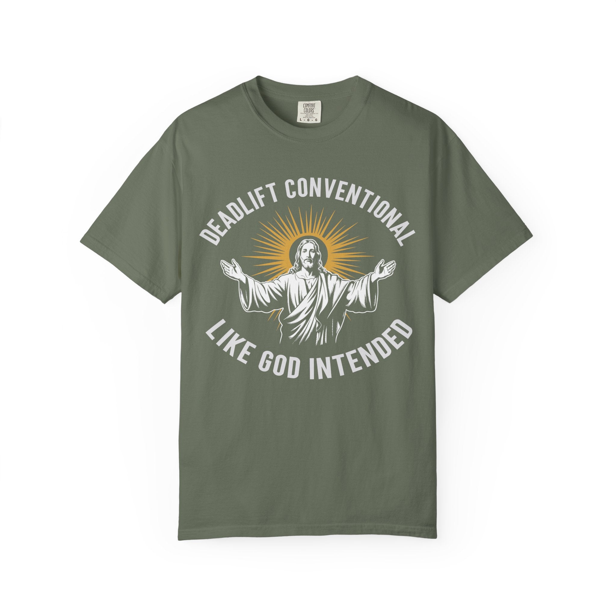 Jesus Funny Conventional Deadlift Gym Tee or Pump Cover-T-Shirt-Gym Classics