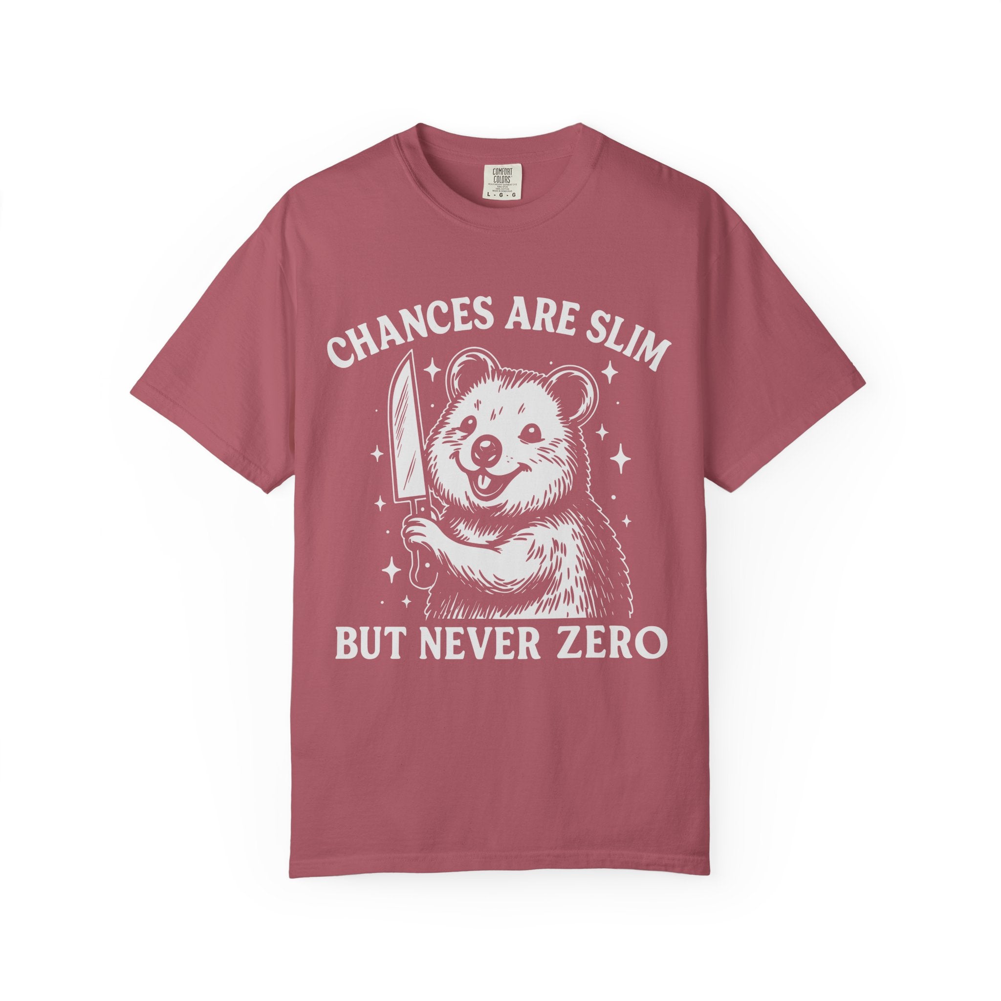 Chances Are Slim But Not Zero, Funny Gym Tee or Pump Cover-T-Shirt-Gym Classics
