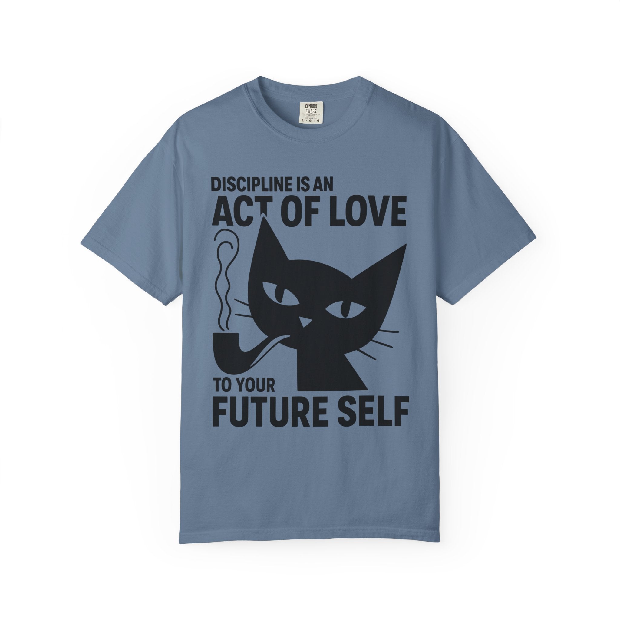 Philosopher Cat Shirt, Gym Life Discipline Quote-T-Shirt-Gym Classics