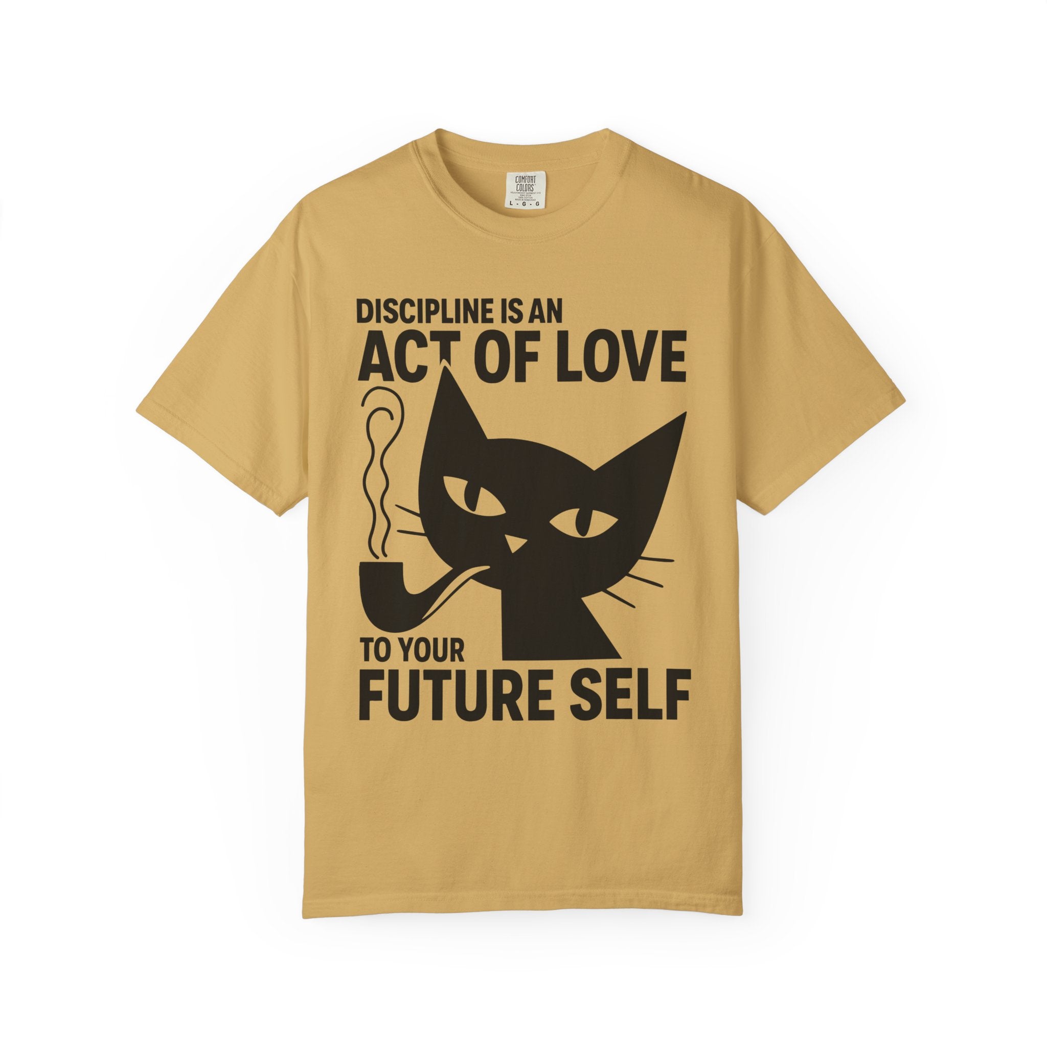 Philosopher Cat Shirt, Gym Life Discipline Quote-T-Shirt-Gym Classics