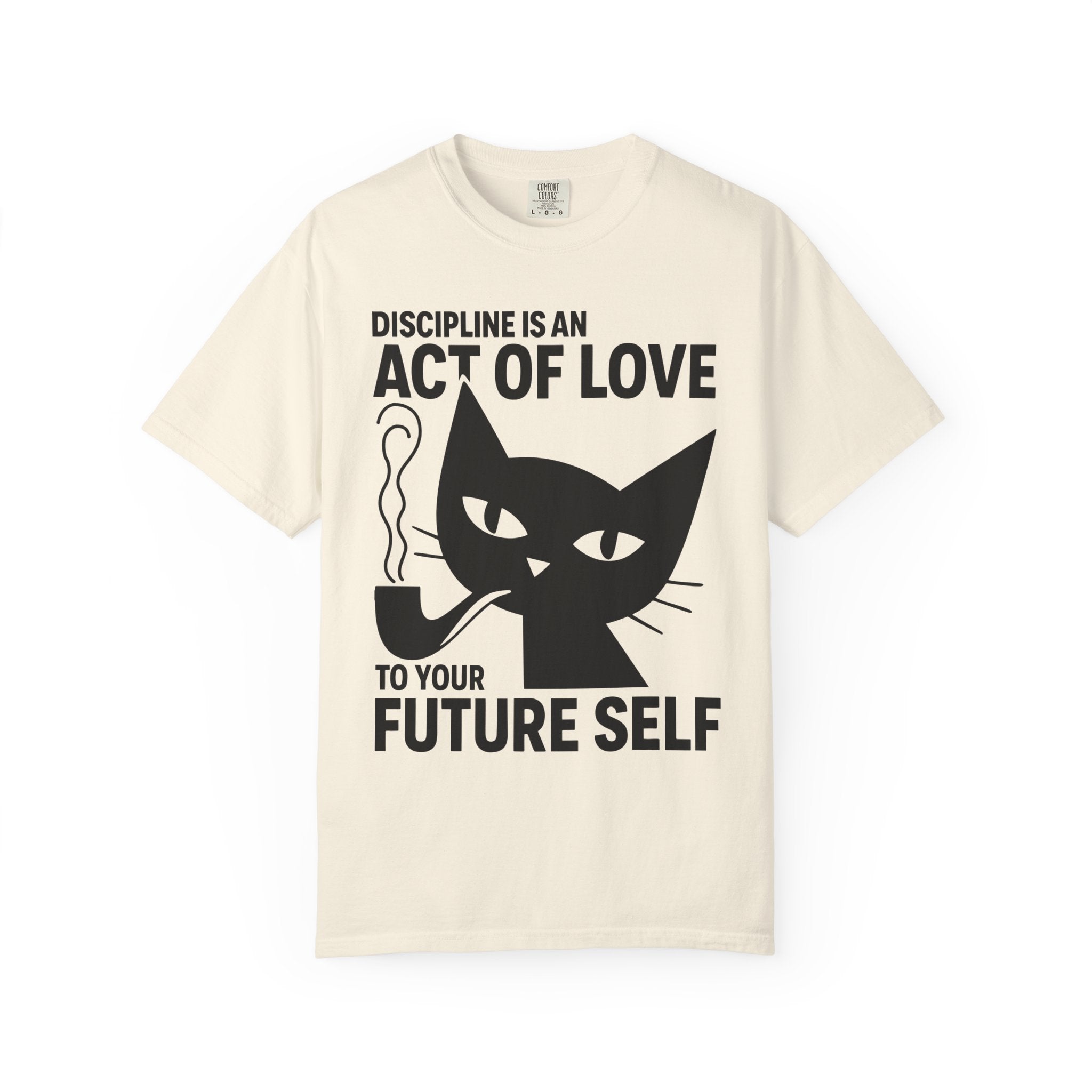 Philosopher Cat Shirt, Gym Life Discipline Quote-T-Shirt-Gym Classics
