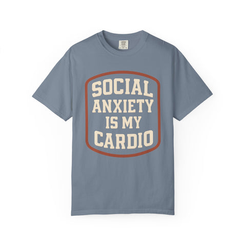 Social Anxiety Is My Cardio Shirt - Funny Introvert Gym Tee