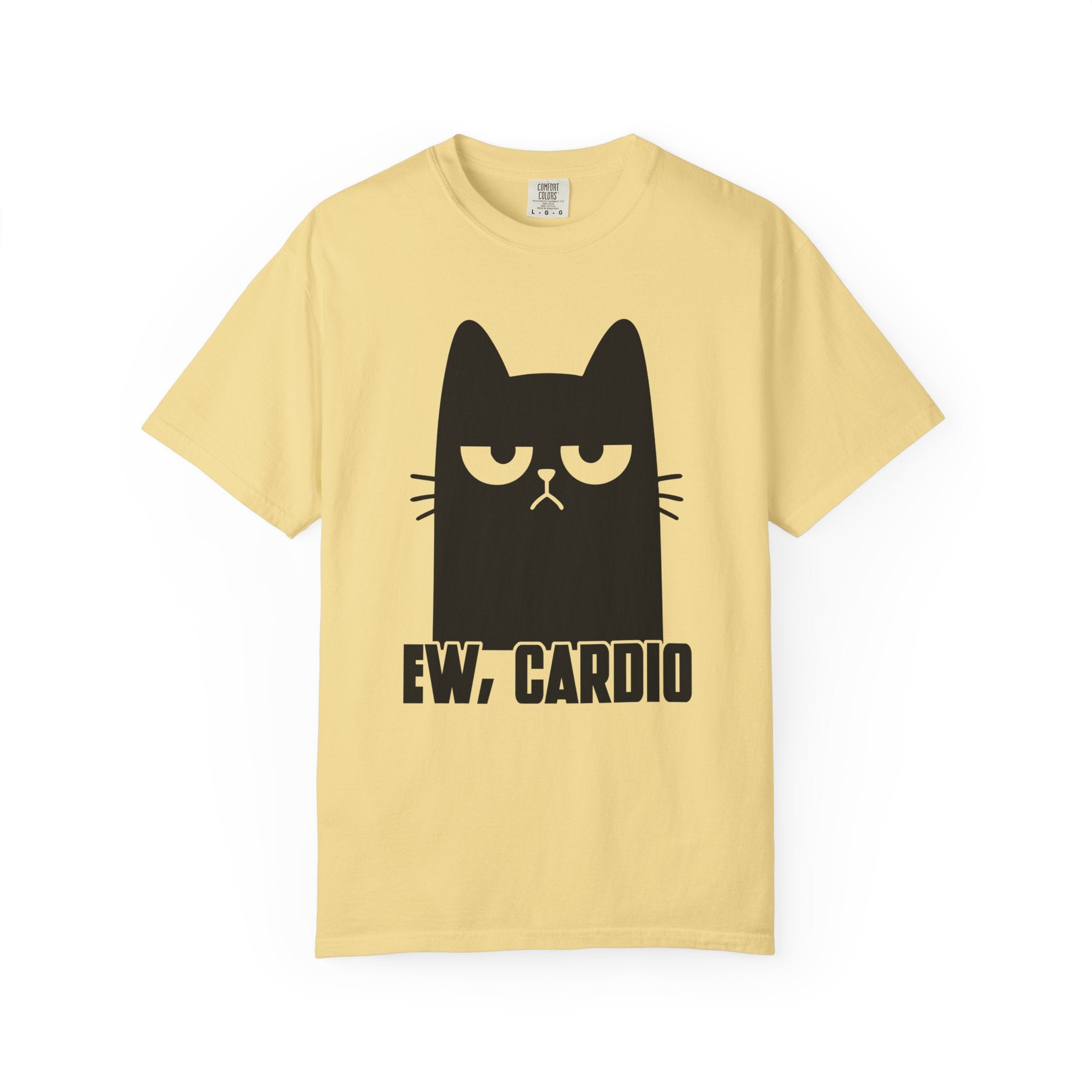 Cardio-Hating Cat Gym Garment-Dyed Shirt And Pump Cover-T-Shirt-Gym Classics