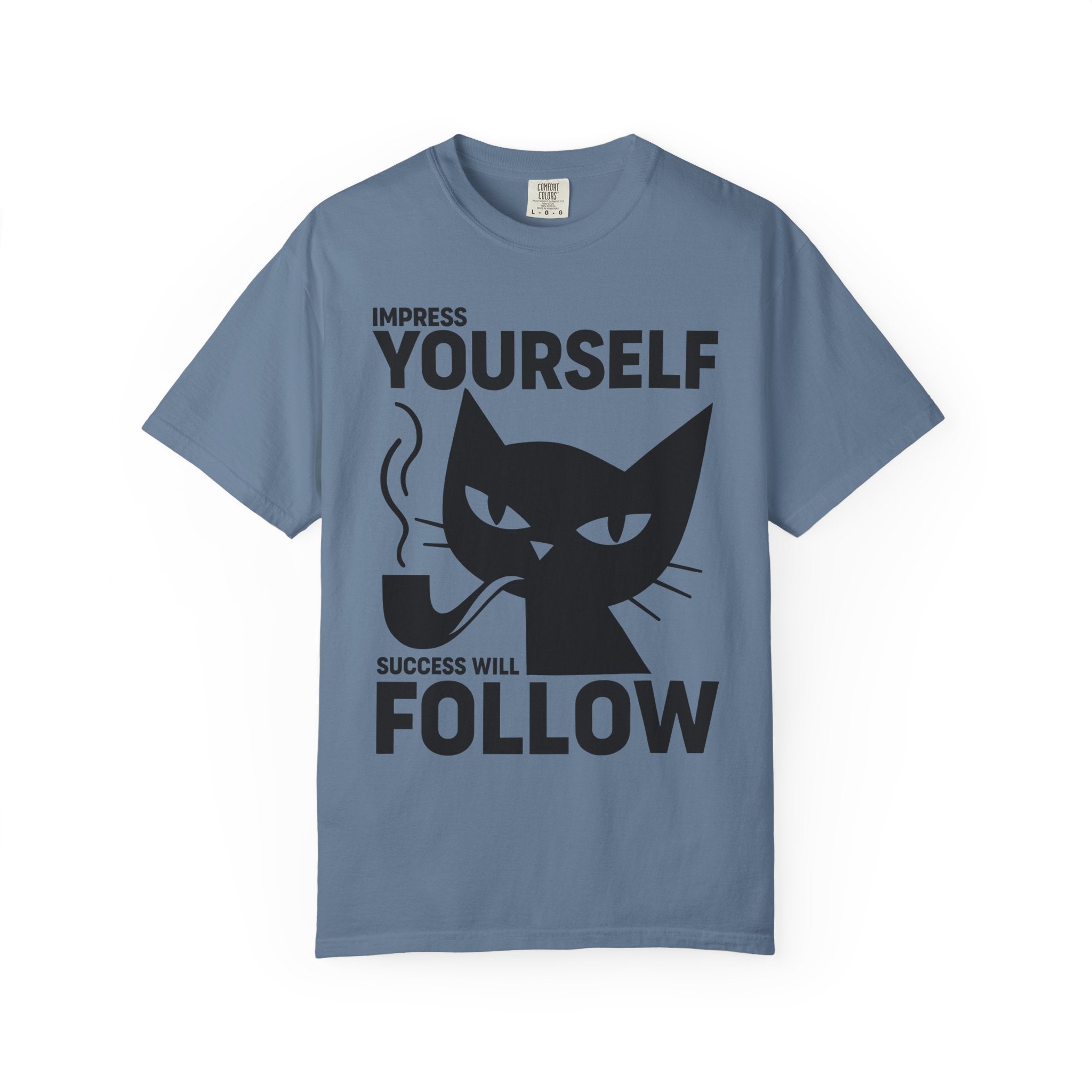 Impress Yourself Tee, Cat Wisdom for the Gym and Life-T-Shirt-Gym Classics