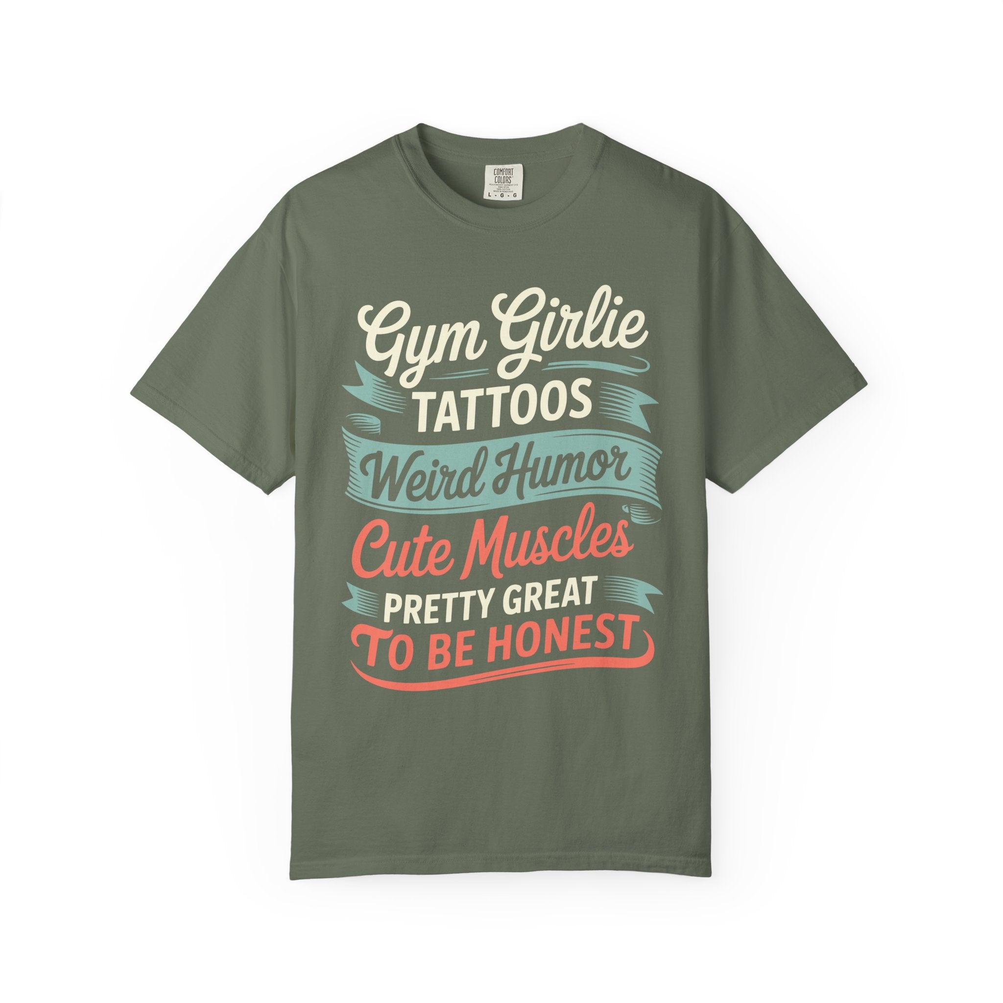 Gym Girlie Funny Shirt, Tattoos Cute Weird Humor Workout Tee