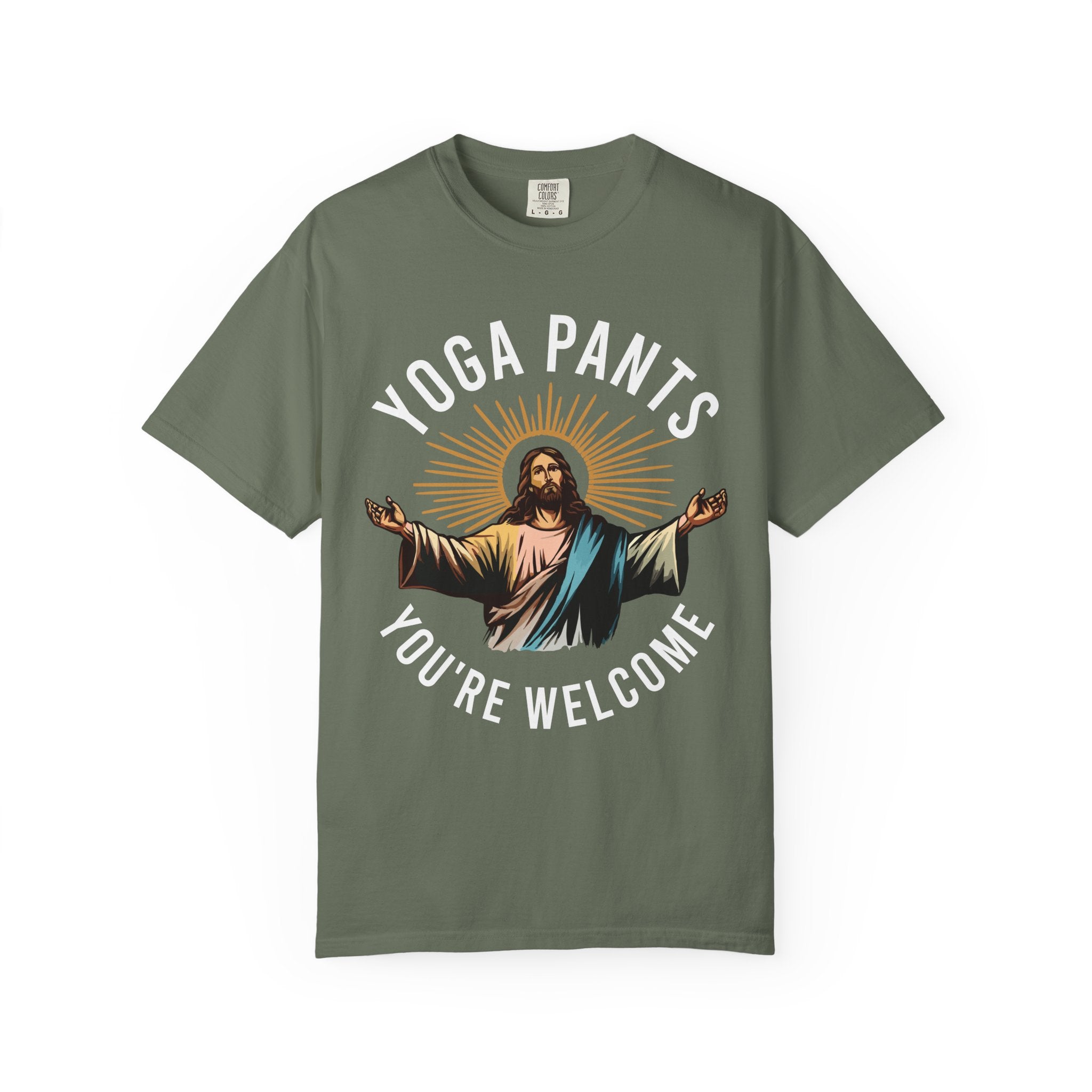 Jesus Funny Yoga Pants Gym Shirt or Pump Cover-T-Shirt-Gym Classics