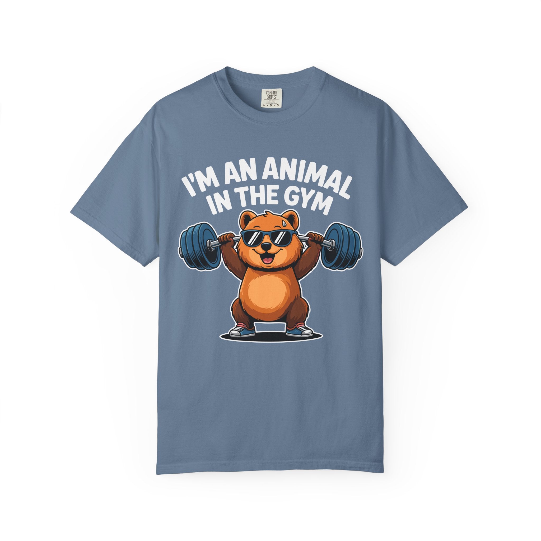 Cute Bear Gym Shirt, Funny Animal Workout Tee or Pump Cover-T-Shirt-Gym Classics