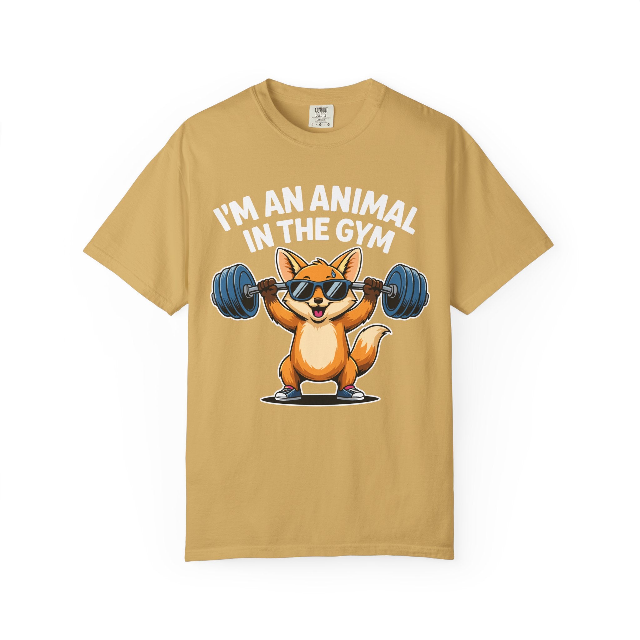 Cute Fox Gym Shirt, Funny Animal Workout Tee or Pump Cover-T-Shirt-Gym Classics