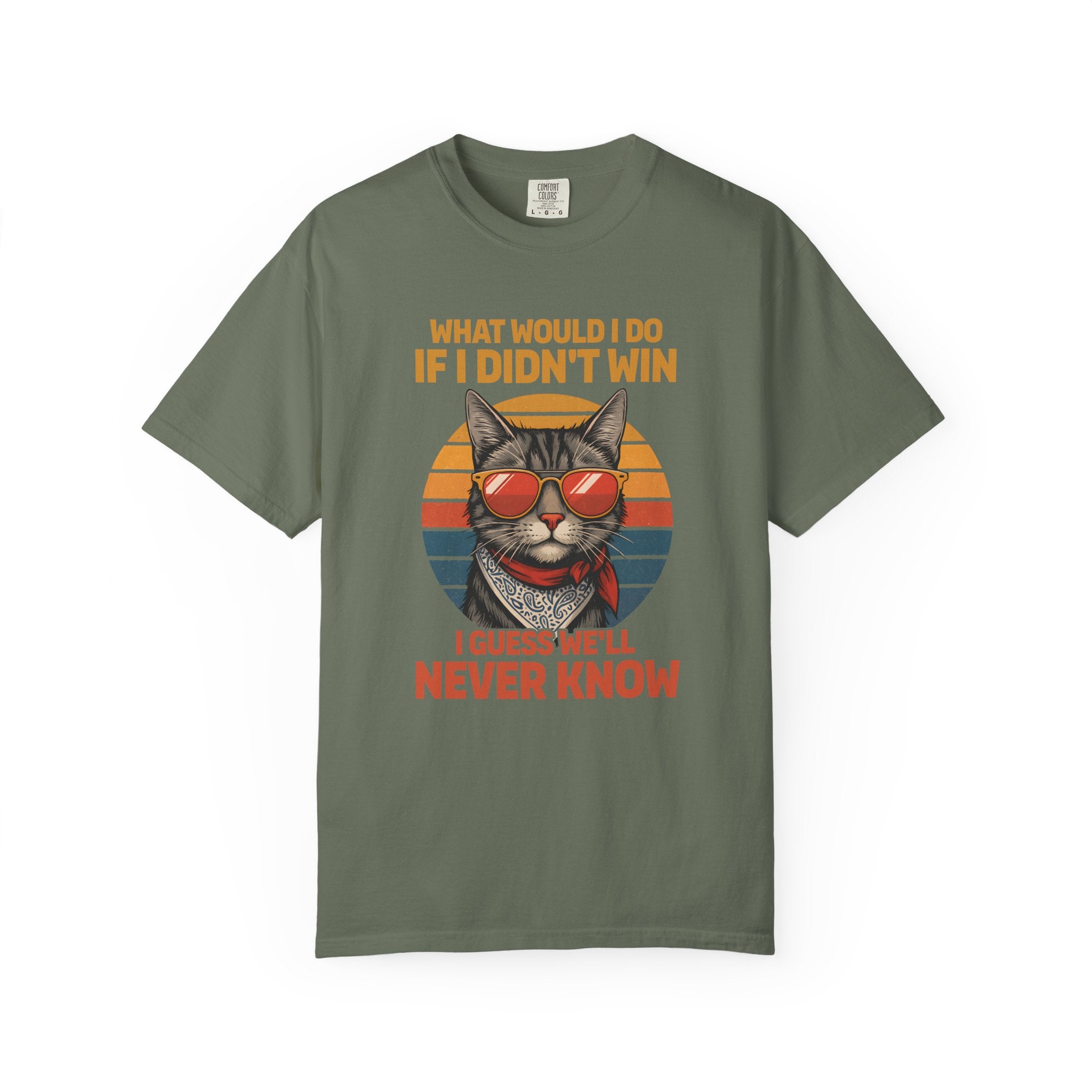 Confident Cat Tee Retro Style Gym Shirt-T-Shirt-Gym Classics