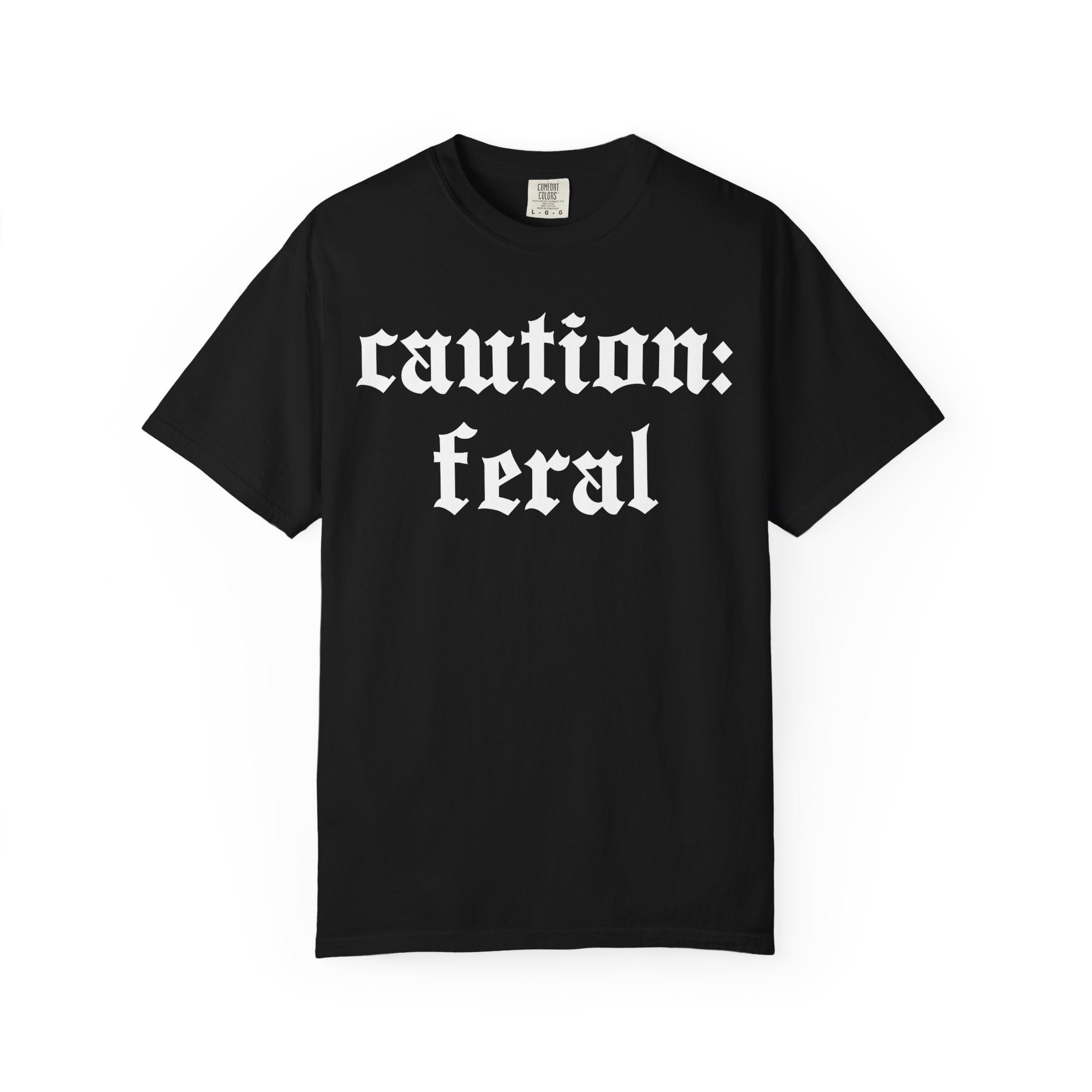 Caution: Feral, Gym Tee Or Pump Cover for Fitness Girls-T-Shirt-Gym Classics