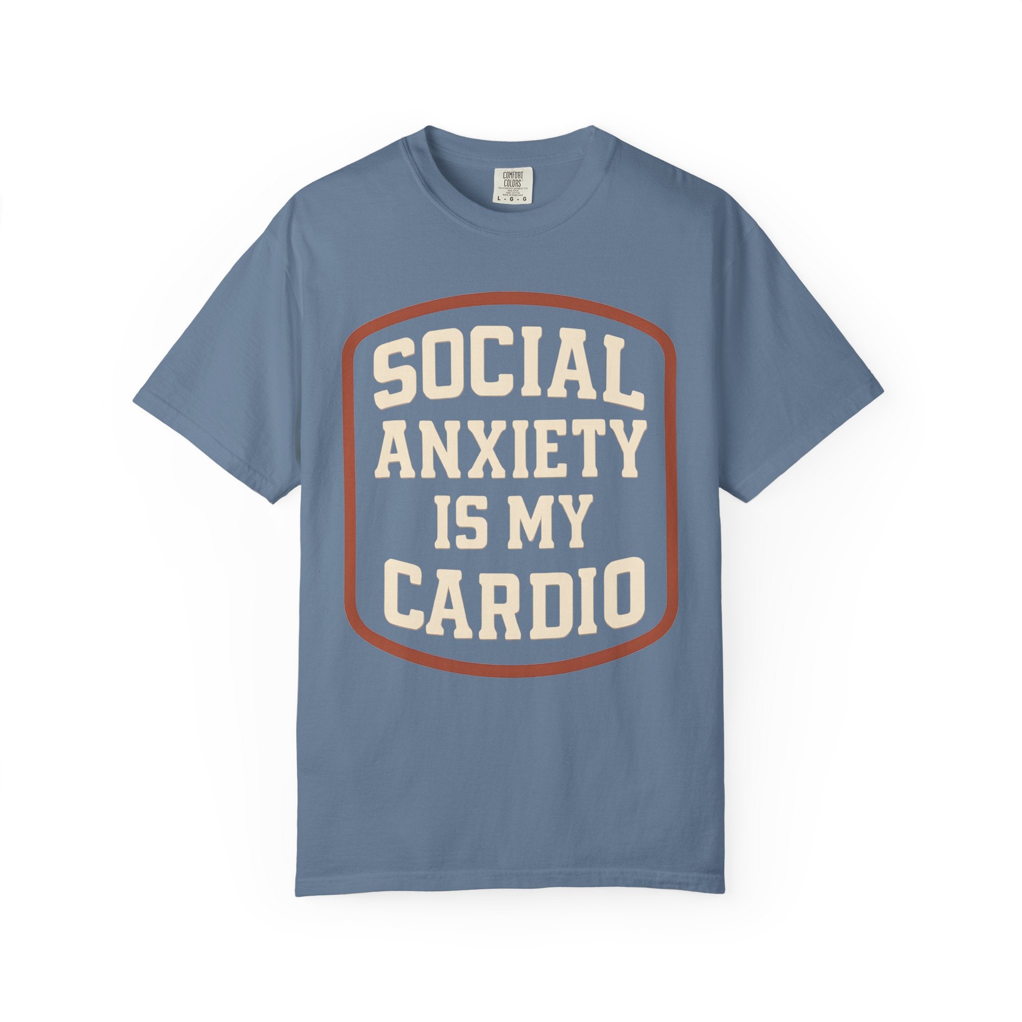 Social Anxiety Is My Cardio Shirt, Funny Mental Health Gym Tee-T-Shirt-Gym Classics