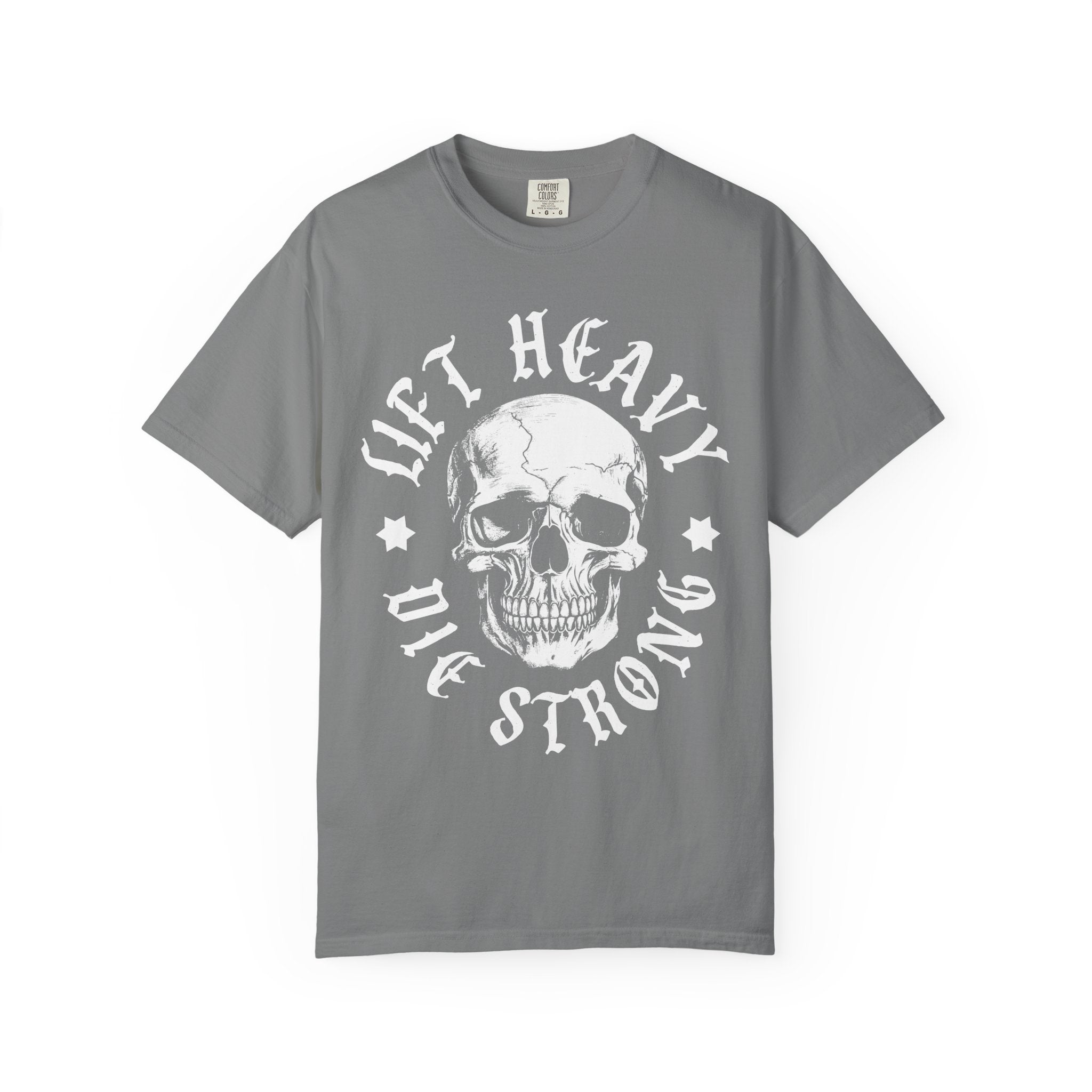 Skull Workout Shirt, Lift Heavy Die Strong Gym Tee