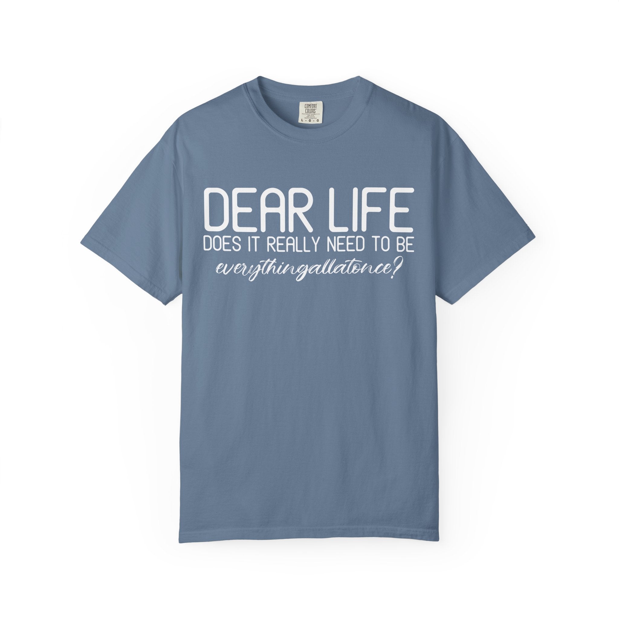 Dear Life Why All At Once, Comfy Gym Shirt or Pump Cover-T-Shirt-Gym Classics