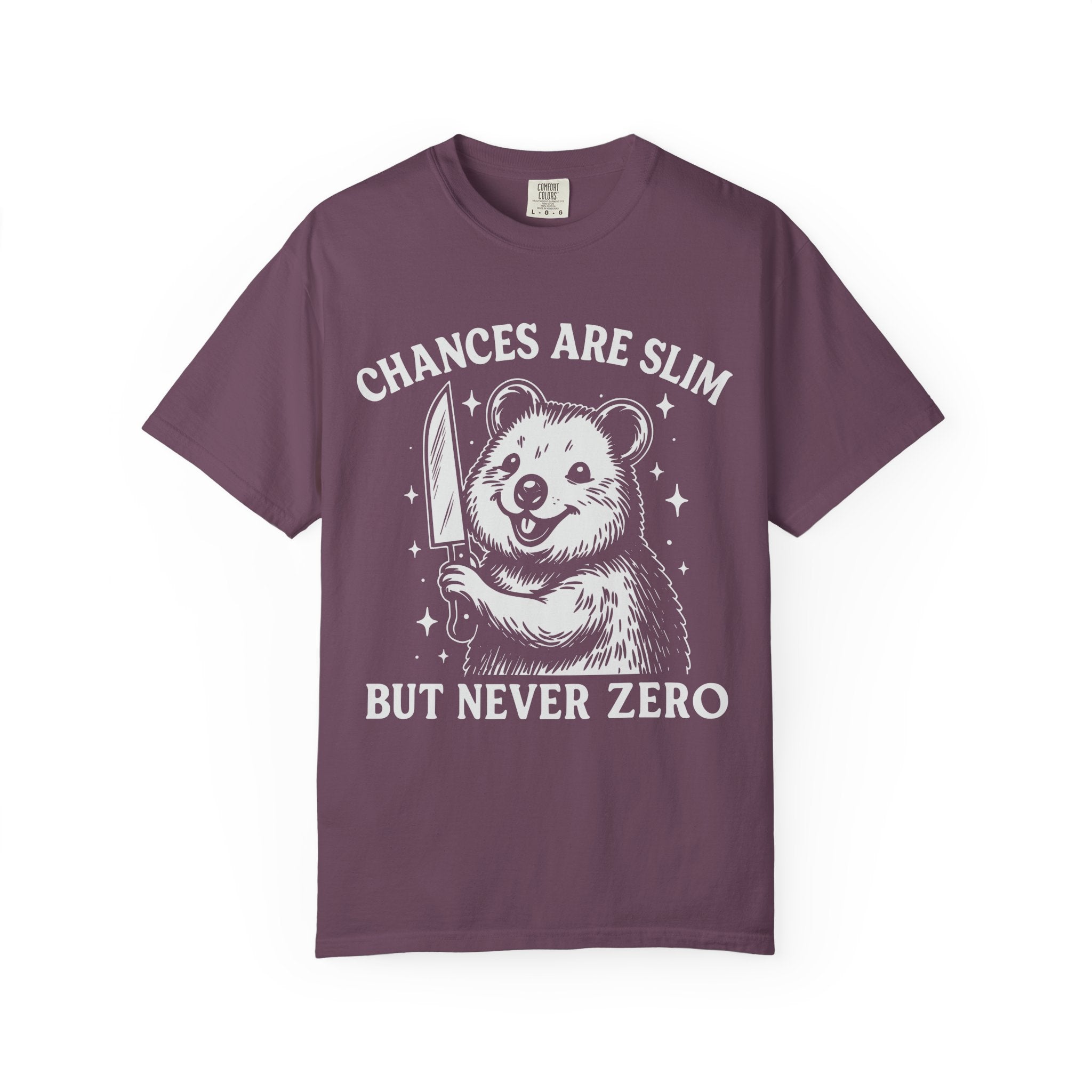 Chances Are Slim But Not Zero, Funny Gym Tee or Pump Cover-T-Shirt-Gym Classics