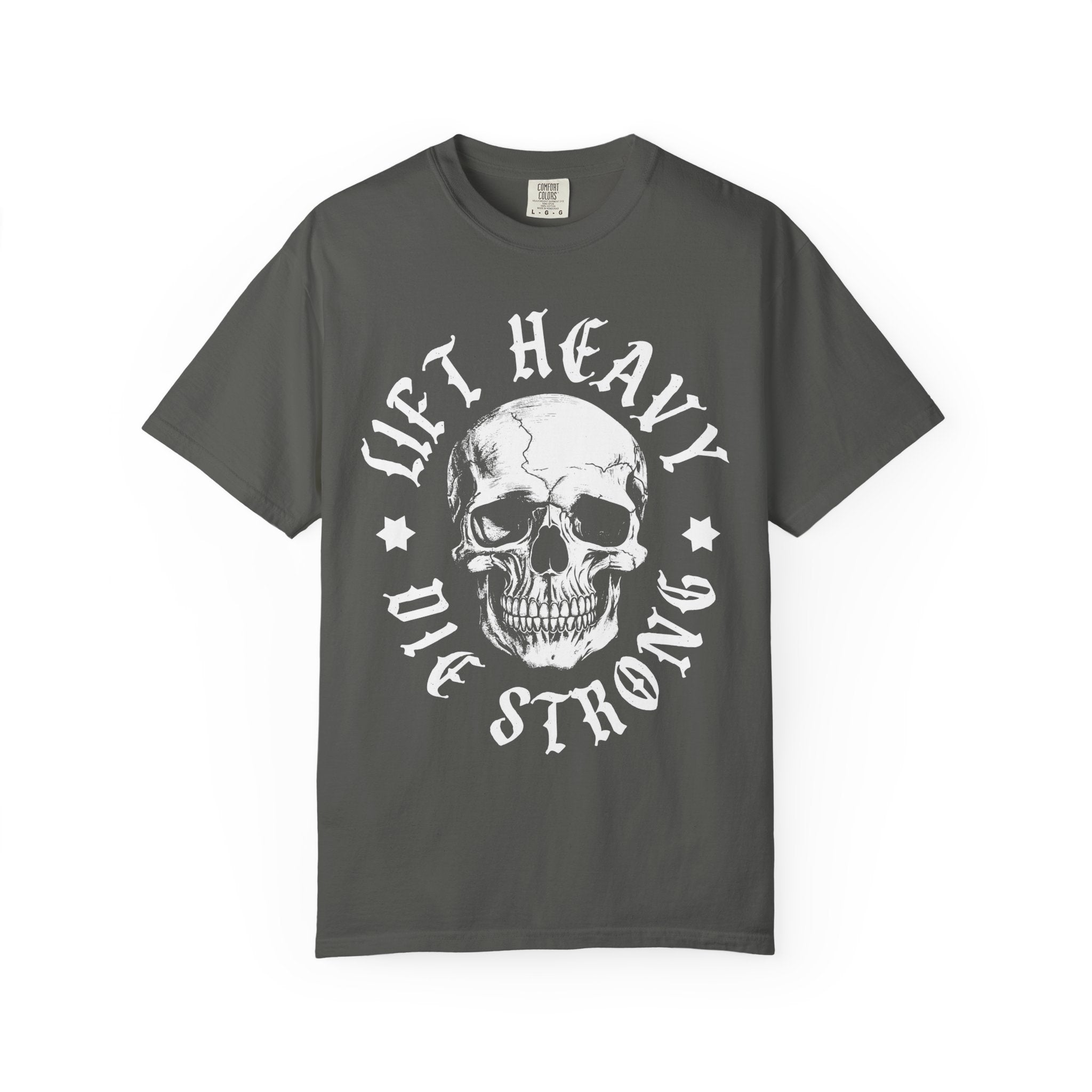 Skull Workout Shirt, Lift Heavy Die Strong Gym Tee