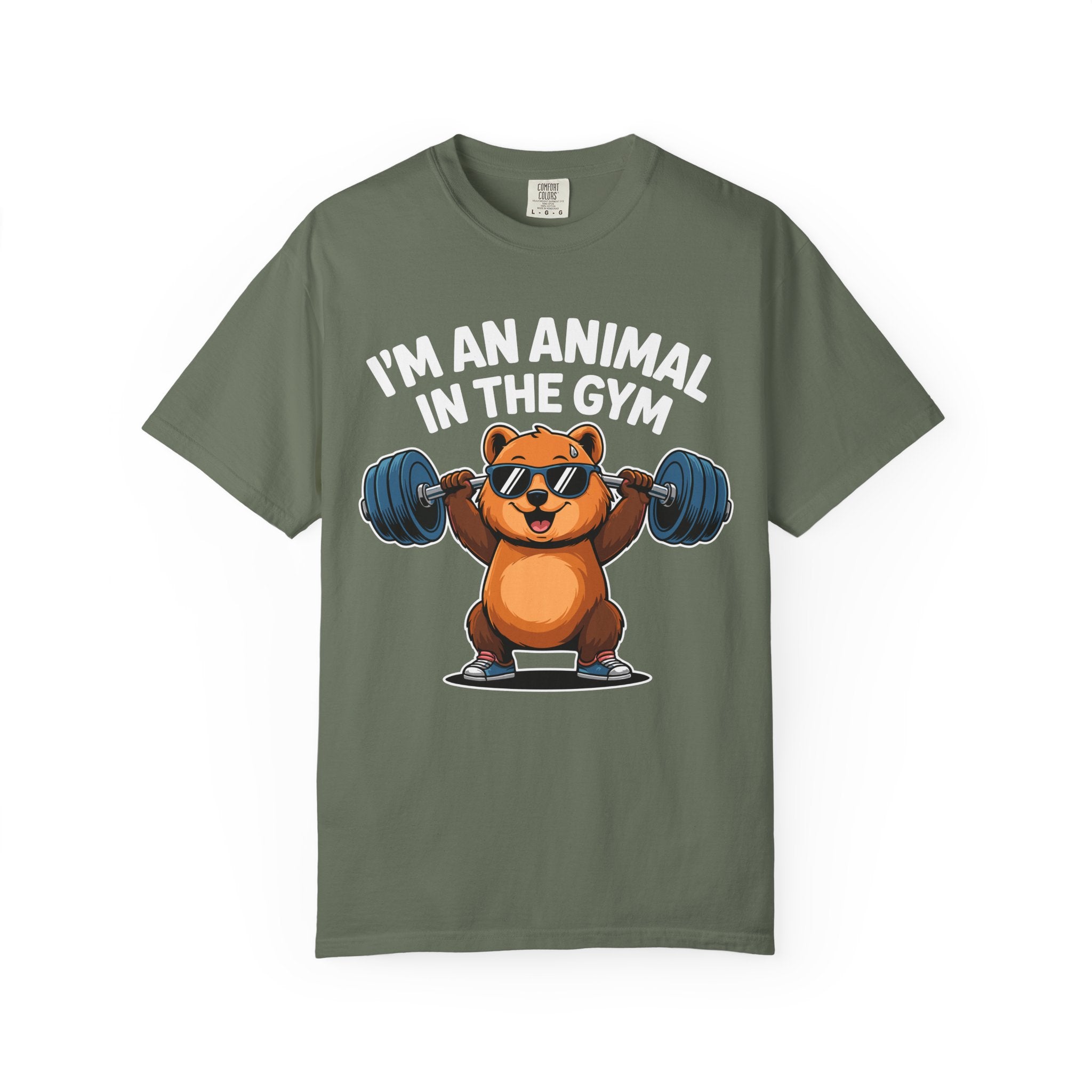 Cute Bear Gym Shirt, Funny Animal Workout Tee or Pump Cover-T-Shirt-Gym Classics