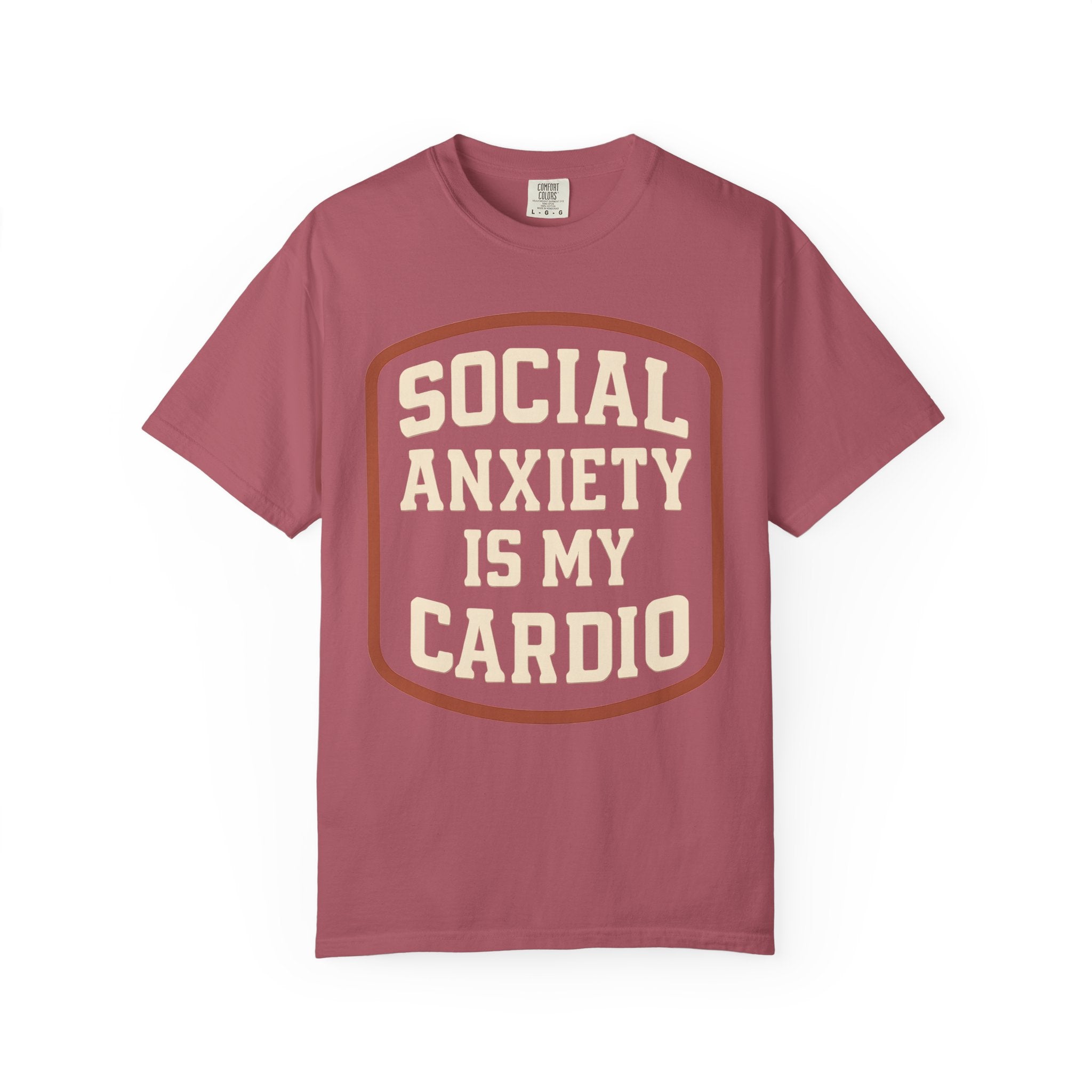 Social Anxiety Is My Cardio Shirt, Funny Mental Health Gym Tee-T-Shirt-Gym Classics