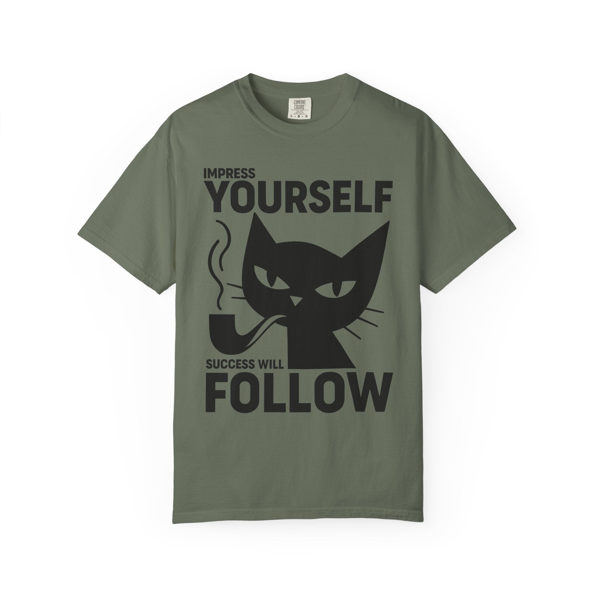 Impress Yourself Tee, Cat Wisdom for the Gym and Life-T-Shirt-Gym Classics