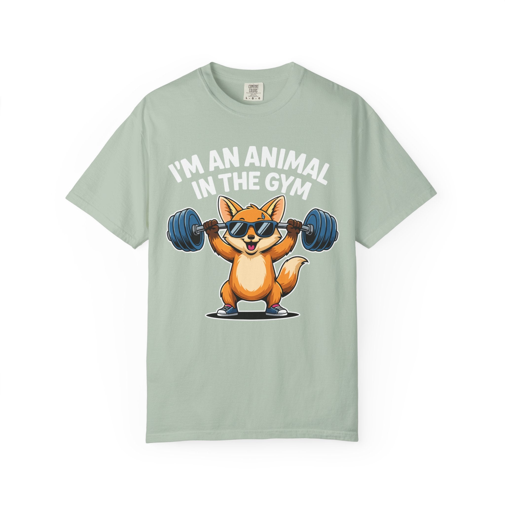 Cute Fox Gym Shirt, Funny Animal Workout Tee or Pump Cover-T-Shirt-Gym Classics