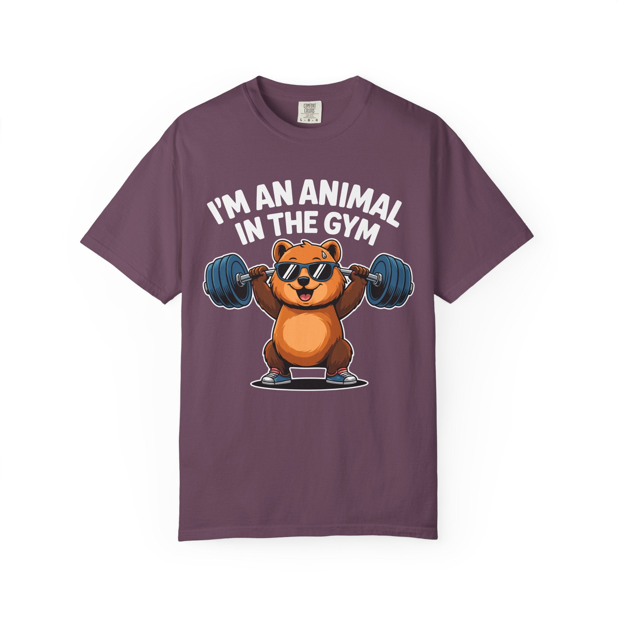 Cute Bear Gym Shirt, Funny Animal Workout Tee or Pump Cover-T-Shirt-Gym Classics