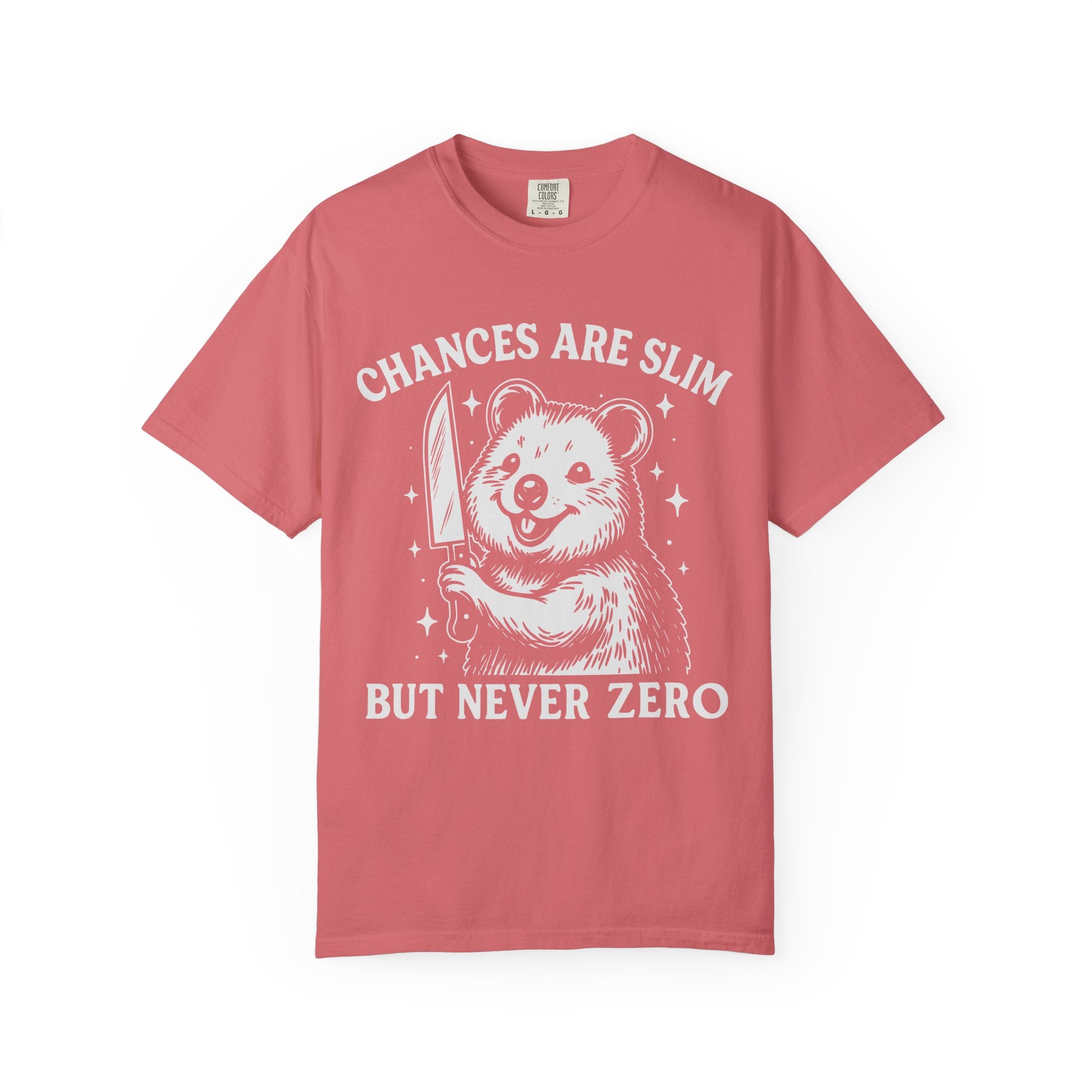 Chances Are Slim But Not Zero, Funny Gym Tee or Pump Cover-T-Shirt-Gym Classics