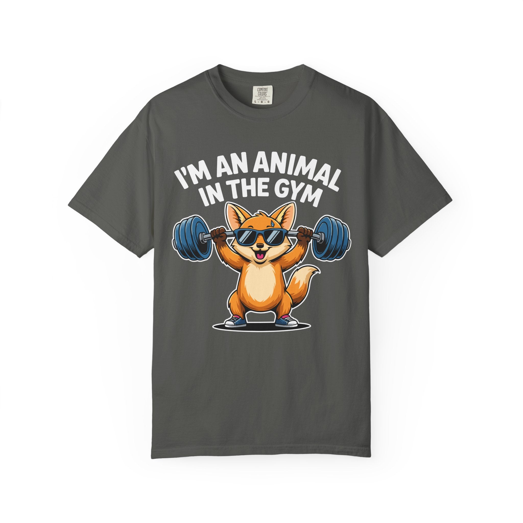 Cute Fox Gym Shirt, Funny Animal Workout Tee or Pump Cover-T-Shirt-Gym Classics