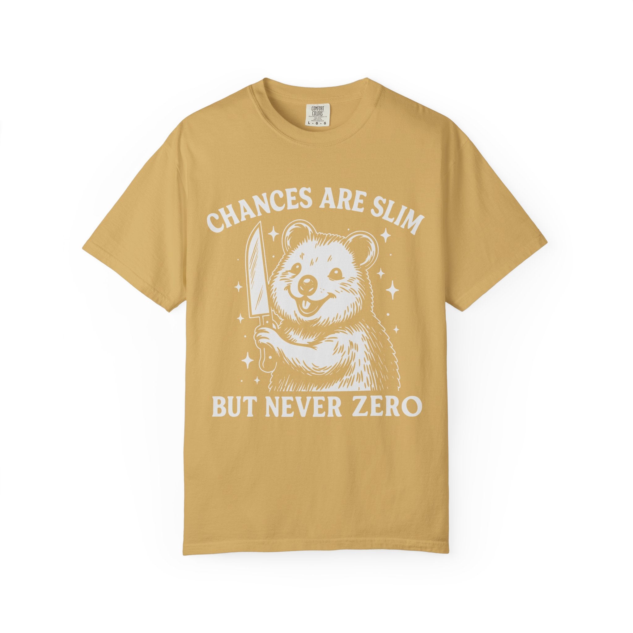 Chances Are Slim But Not Zero, Funny Gym Tee or Pump Cover-T-Shirt-Gym Classics