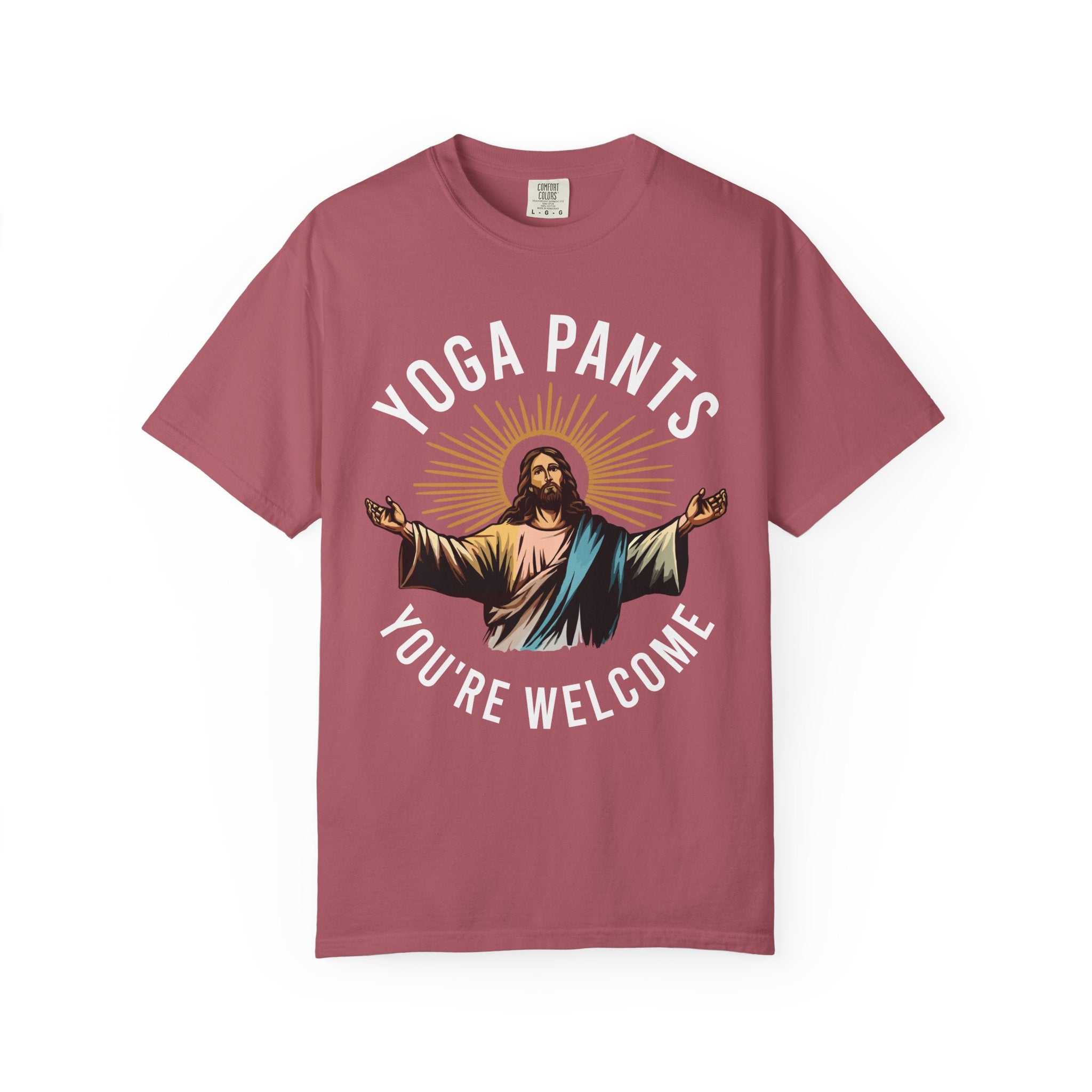 Jesus Funny Yoga Pants Gym Shirt or Pump Cover-T-Shirt-Gym Classics