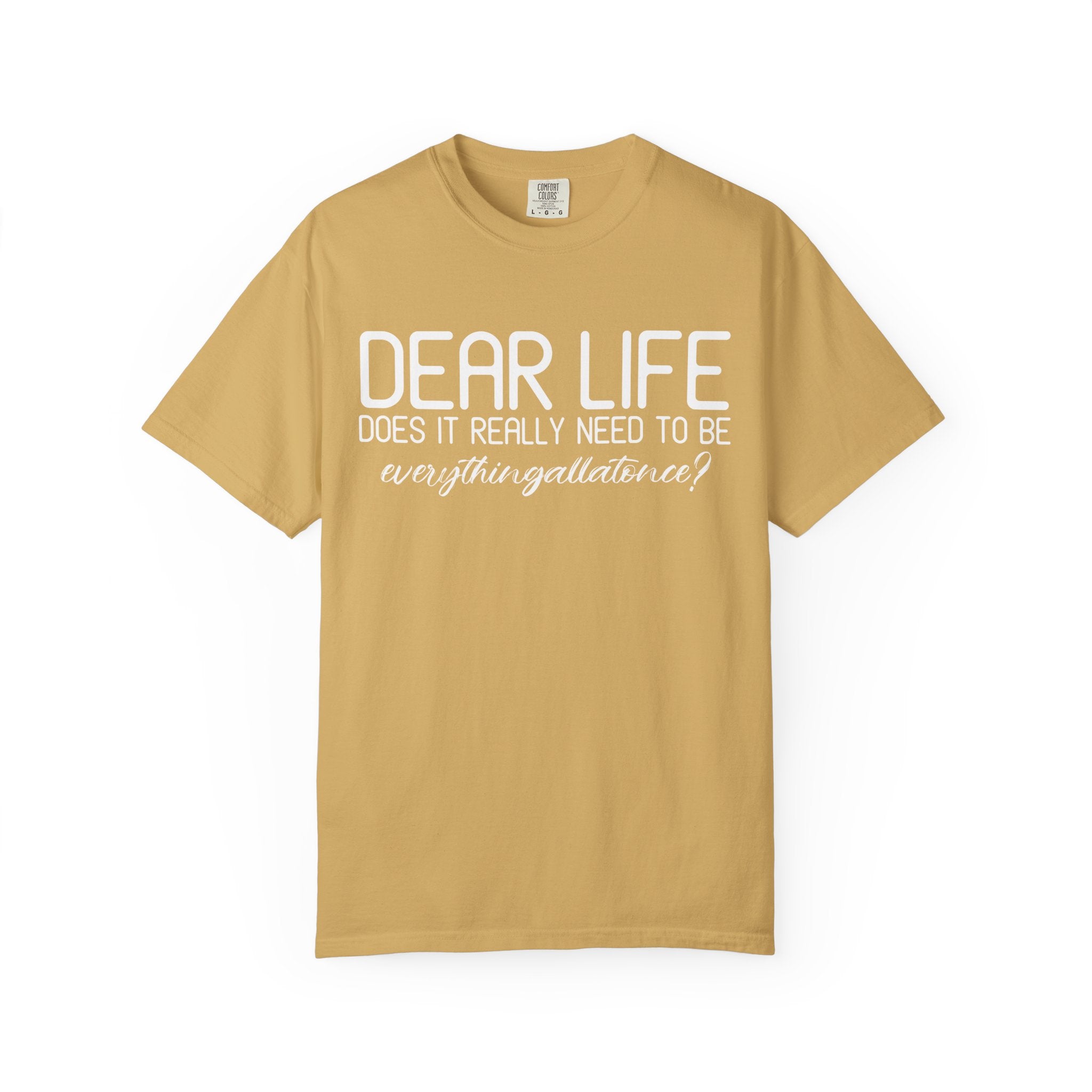 Dear Life Why All At Once, Comfy Gym Shirt or Pump Cover-T-Shirt-Gym Classics