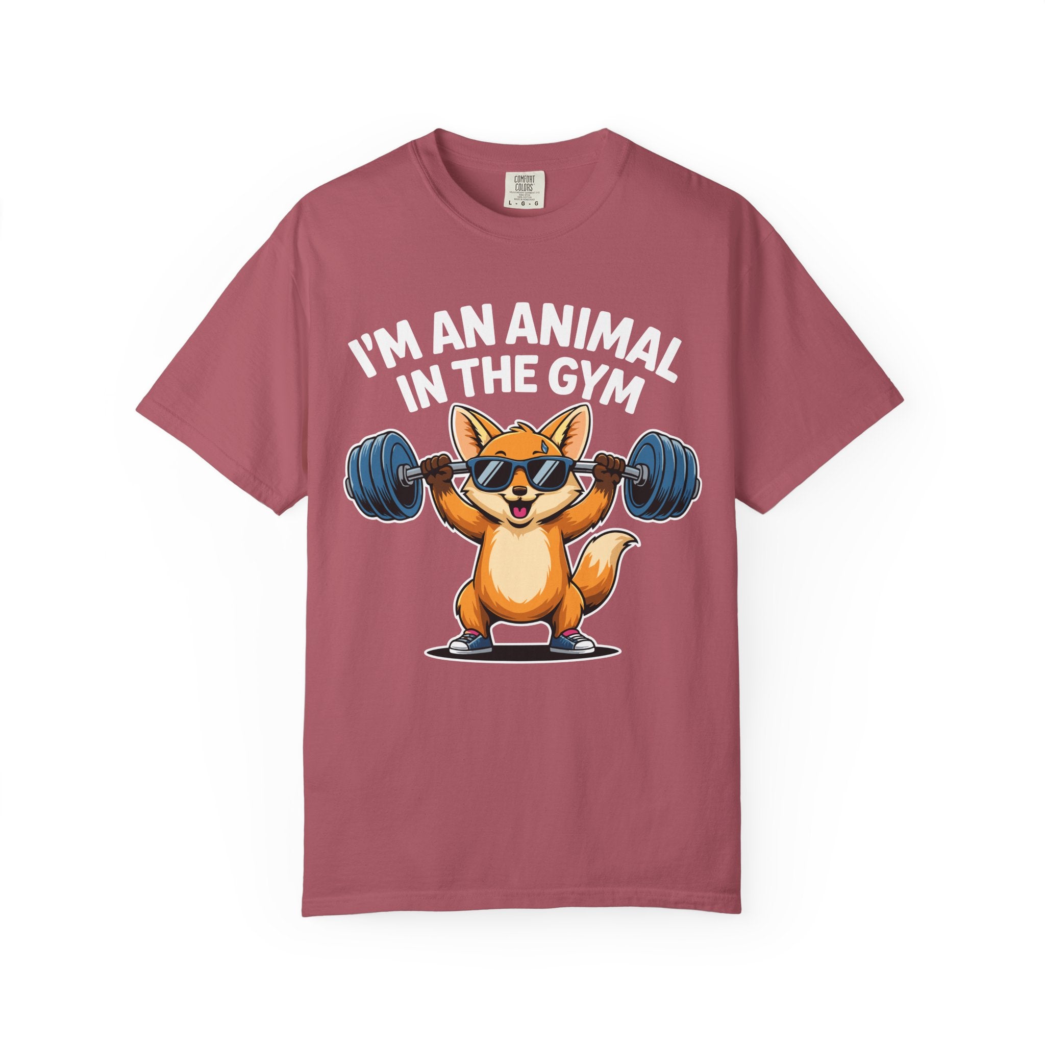Cute Fox Gym Shirt, Funny Animal Workout Tee or Pump Cover-T-Shirt-Gym Classics