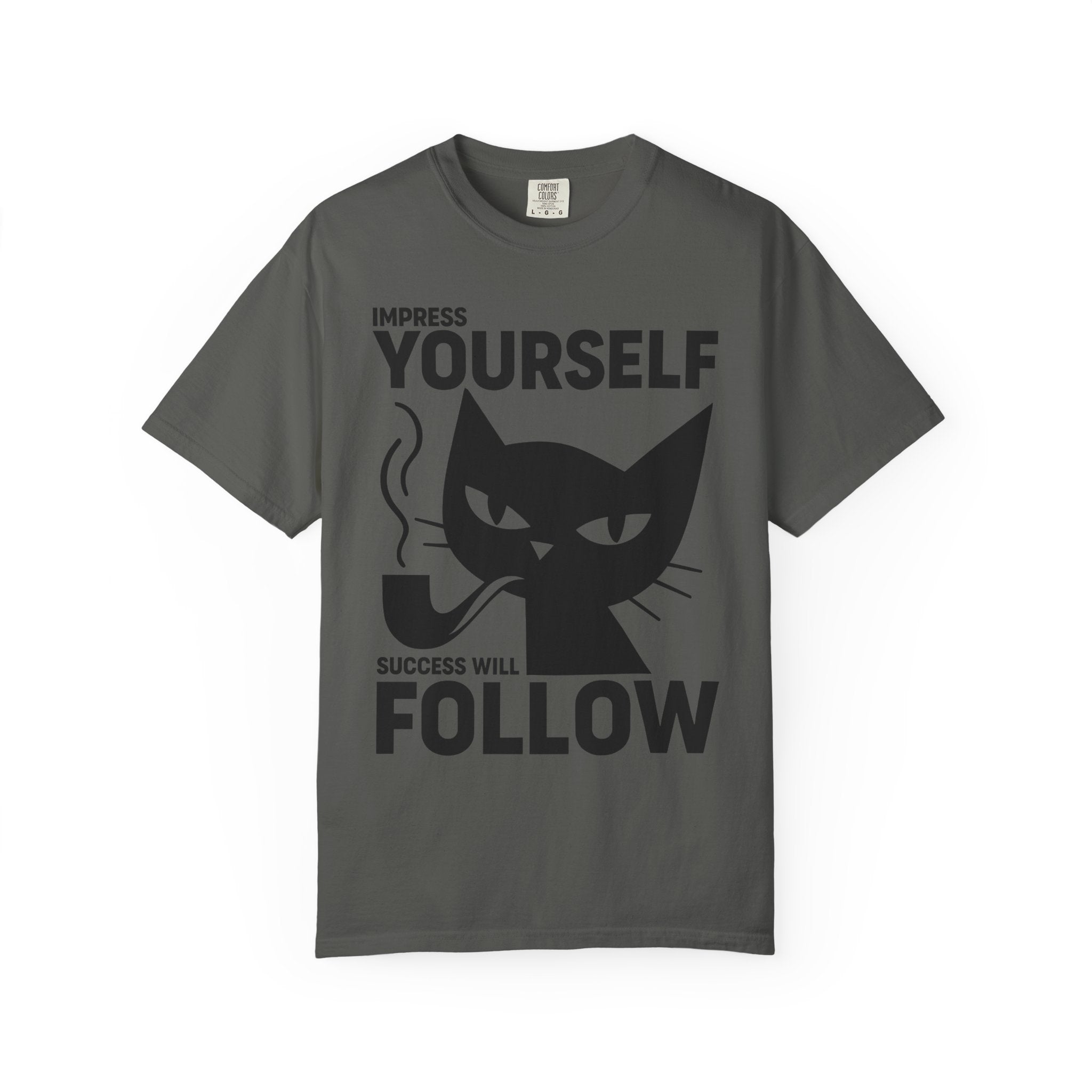 Impress Yourself Tee, Cat Wisdom for the Gym and Life-T-Shirt-Gym Classics